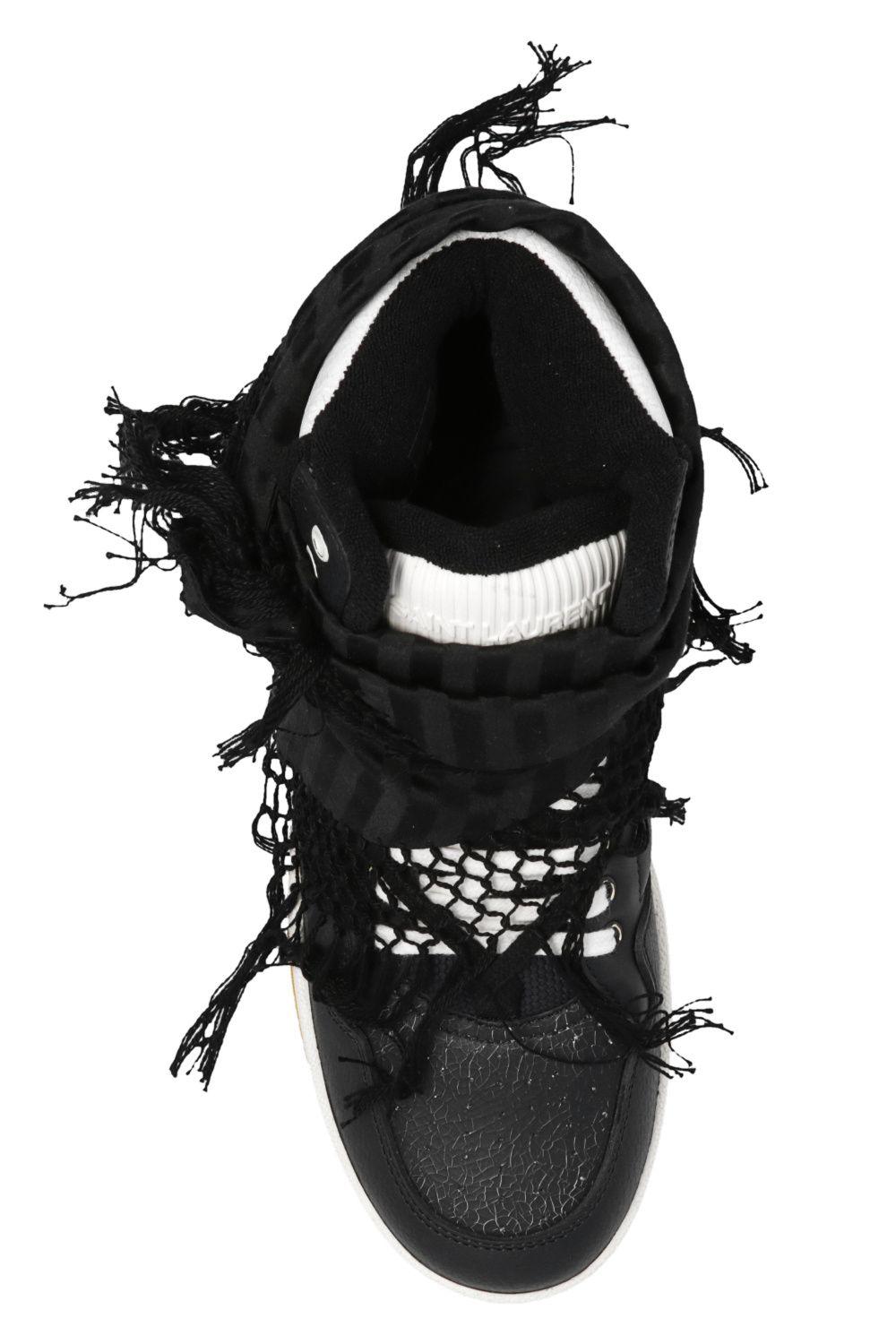 Saint Laurent 'smith' High-top Sneakers in Black for Men | Lyst