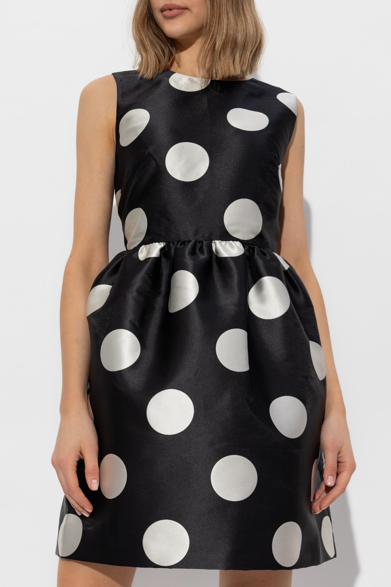 green emerald velvet dress Green Polka Dot Kennedy Midi Dress