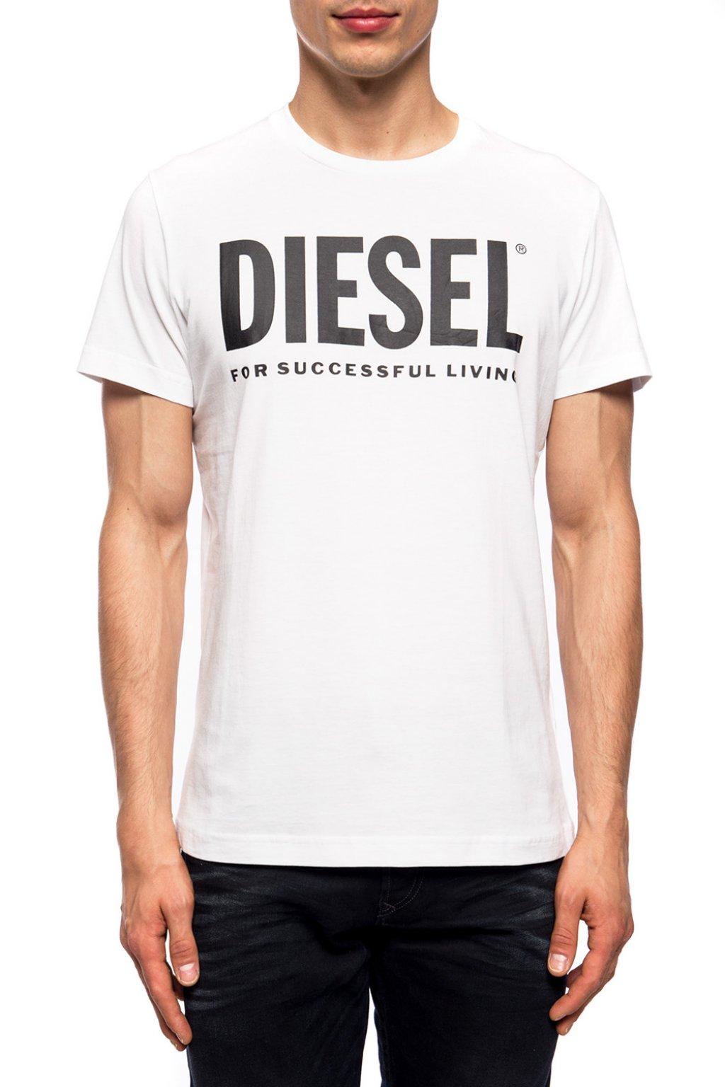DIESEL Cotton Logo-printed T-shirt White for Men - Lyst