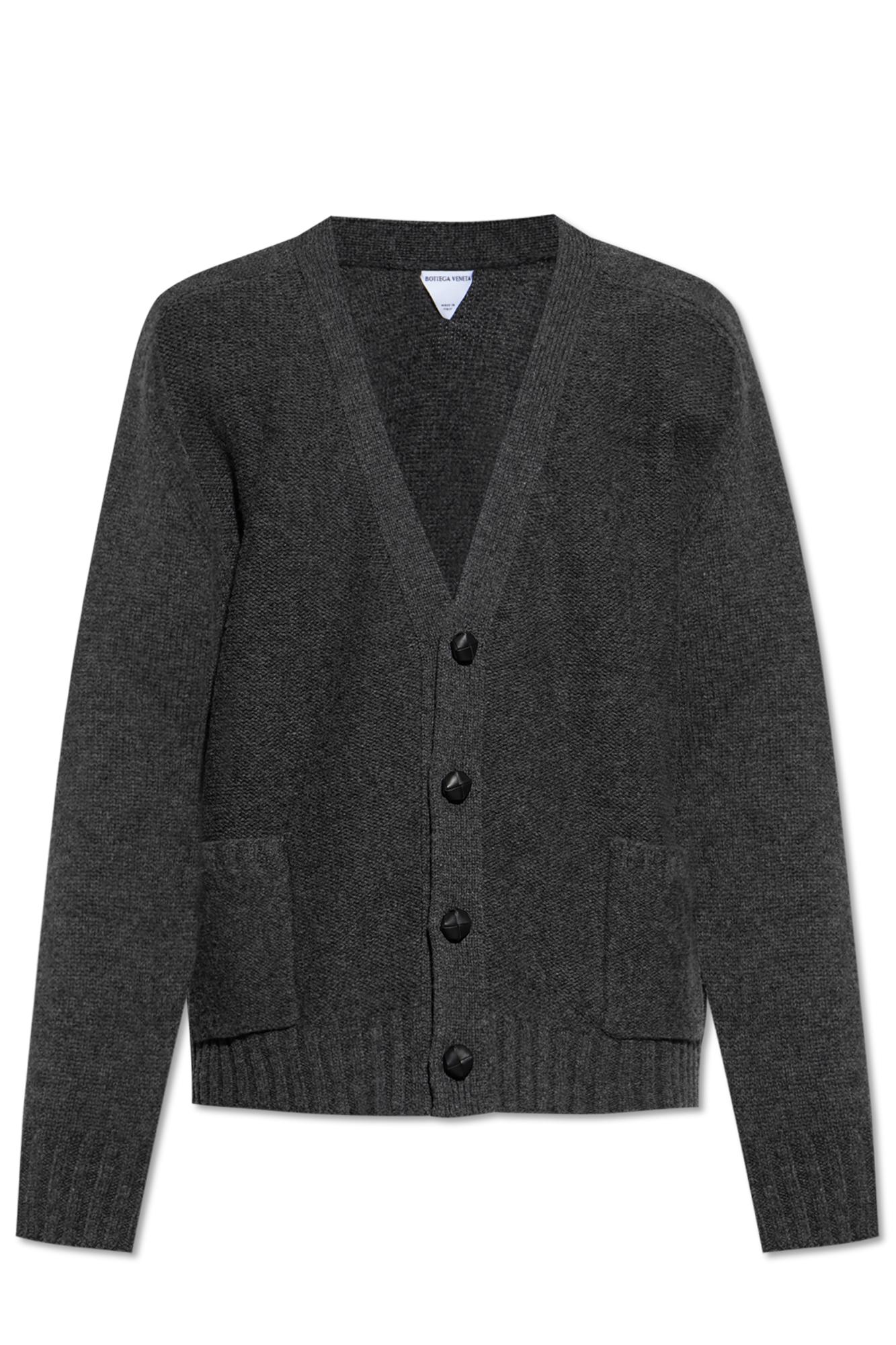 ジャケット BOTTEGA VENETA Black Wool Blend Cardigan Bottega Veneta - Wool cloth jacket black - The Corner