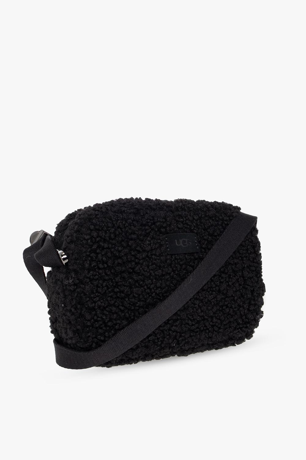 Ugg Australia Suede Leather Shearling Sherpa Bag Sheepskin  UGG Black Sherpa Shoulder Bag display picture 1