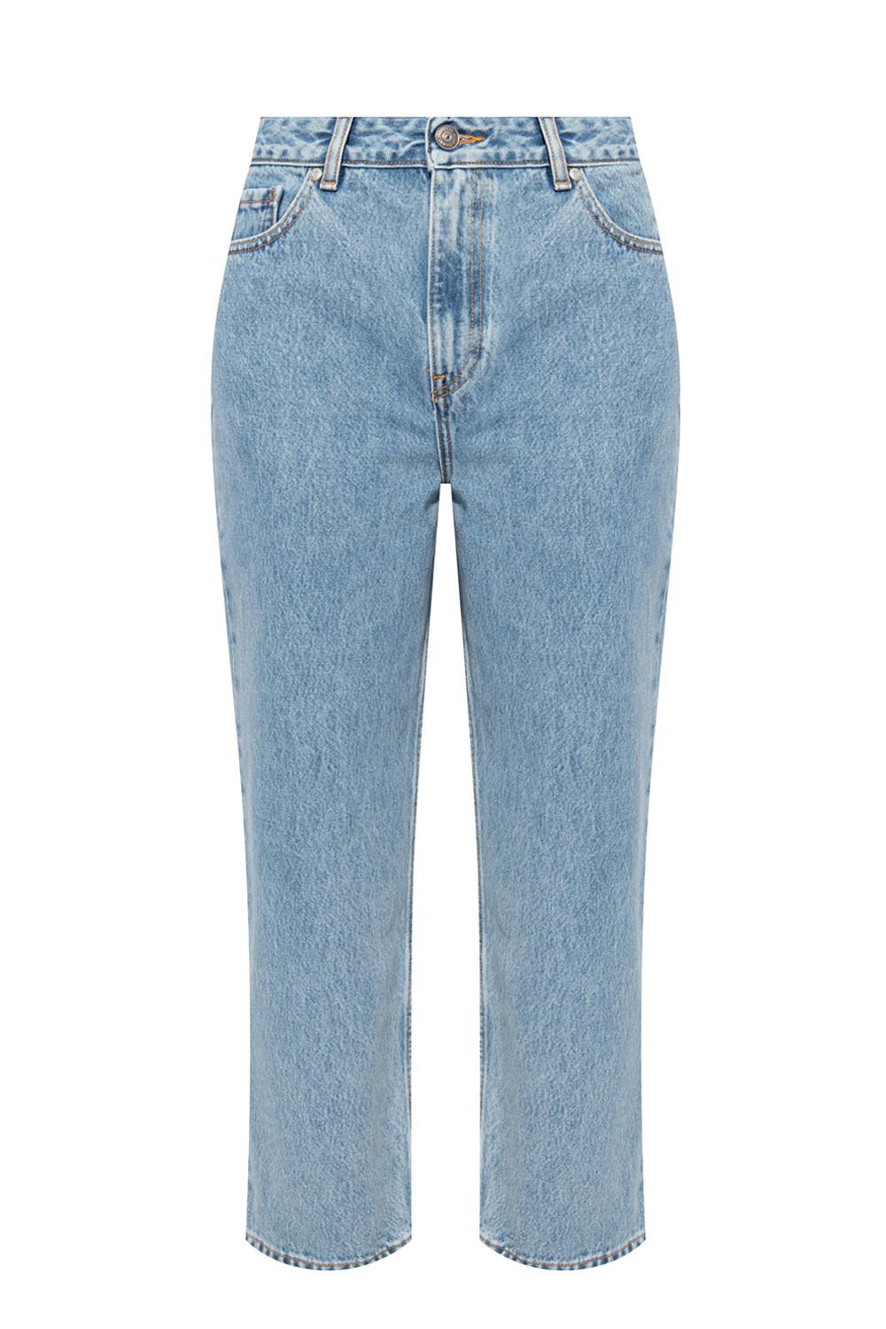 Ganni Denim High-waisted Jeans in Blue | Lyst