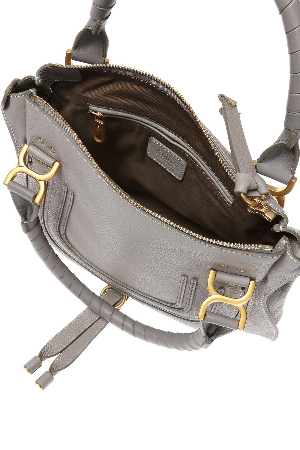 Chloé 'marcie' Shoulder Bag in Gray | Lyst