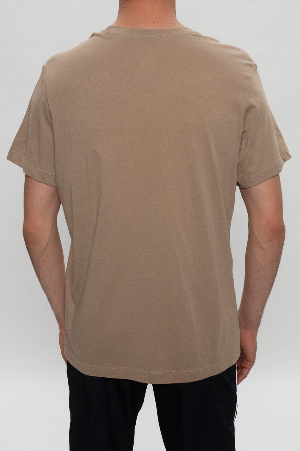 Nike Logo T-shirt in Brown for Men | Lyst