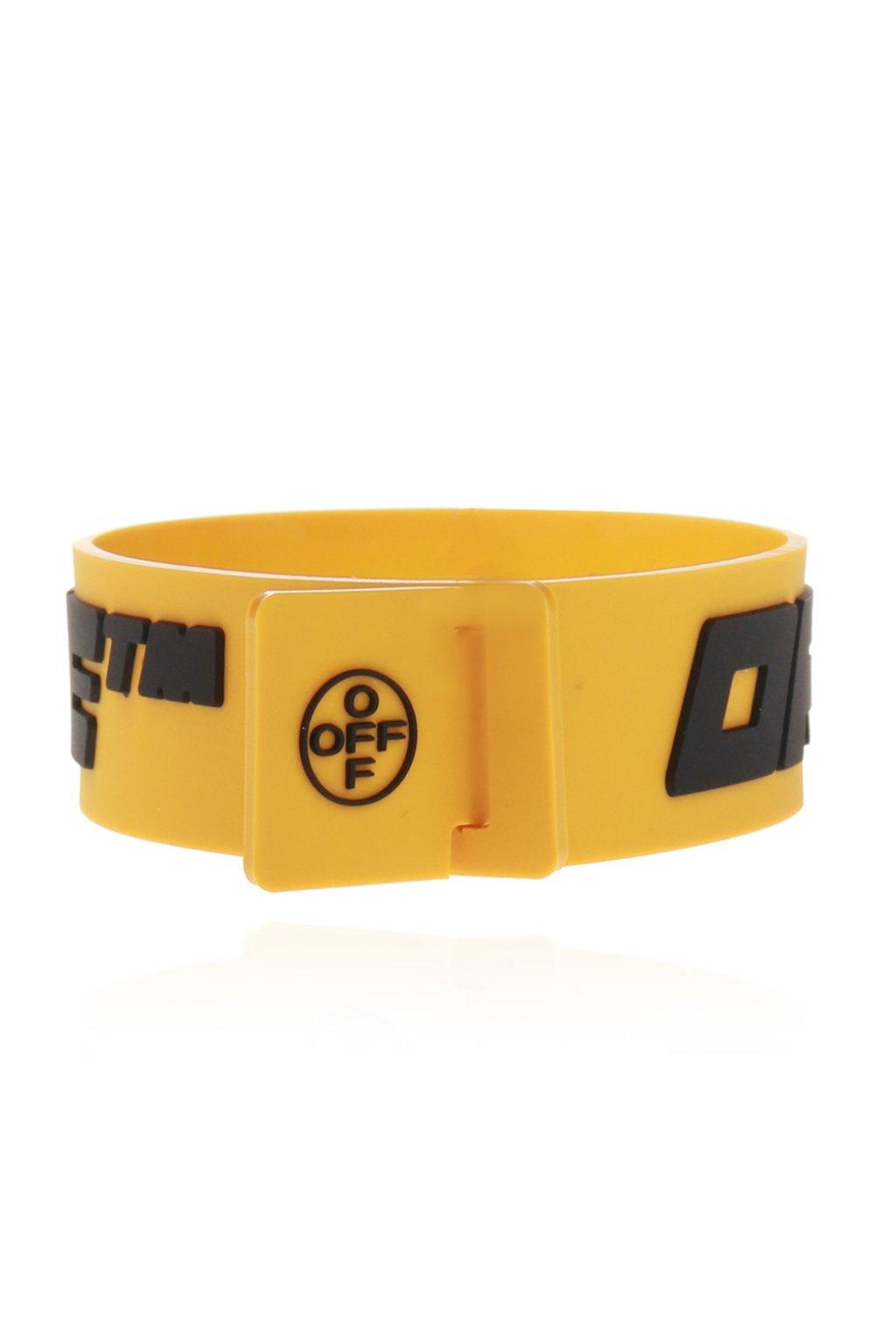 Off-White c/o Virgil Abloh Yellow Rubber 2.0 Industrial Bracelet