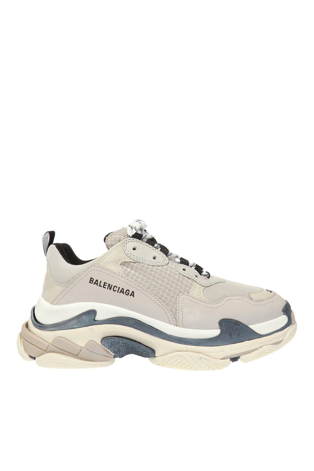 Balenciaga Leather Triple S Trainers in Beige (Natural) for Men | Lyst