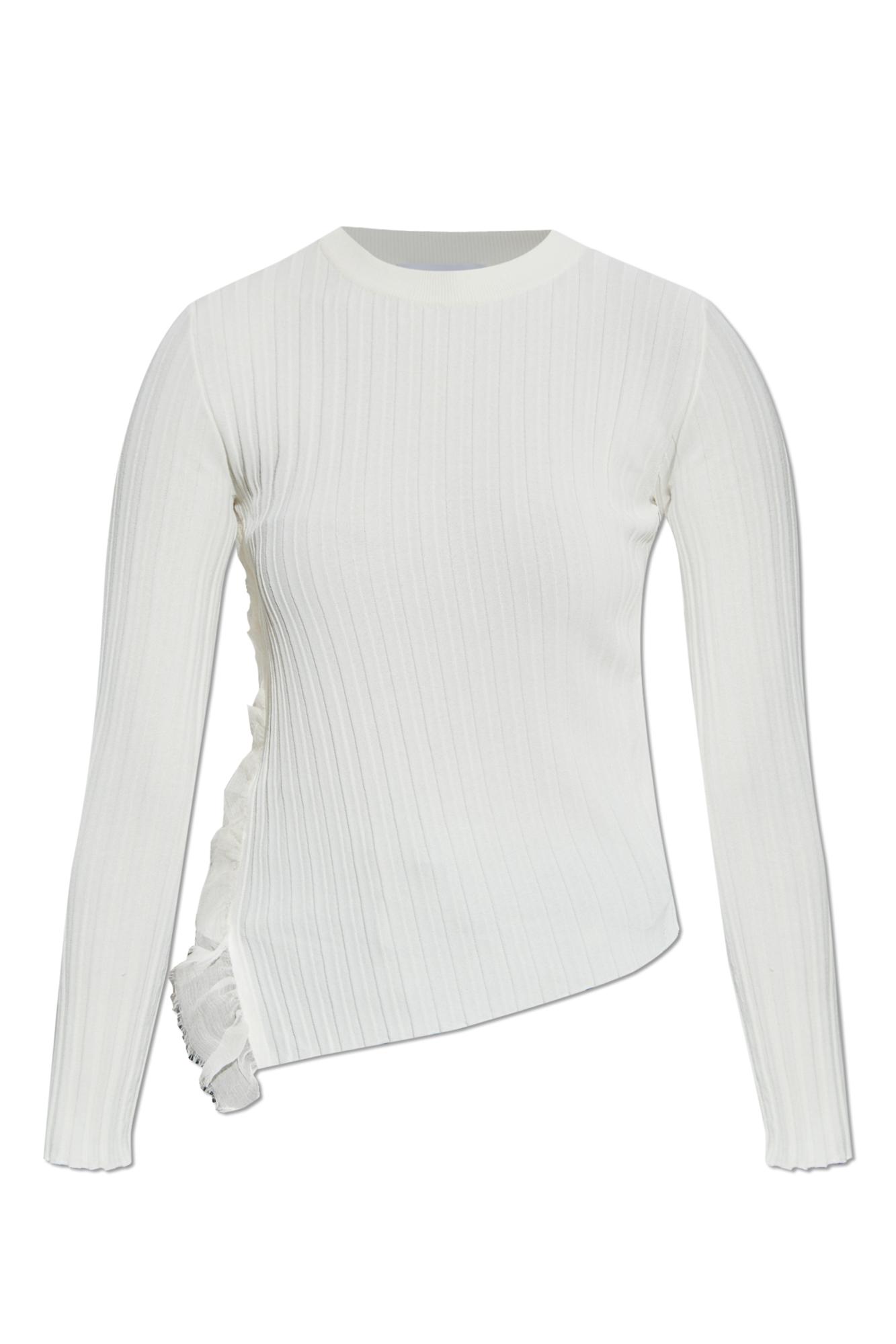 McQueen Ribbed Top in Black | Lyst