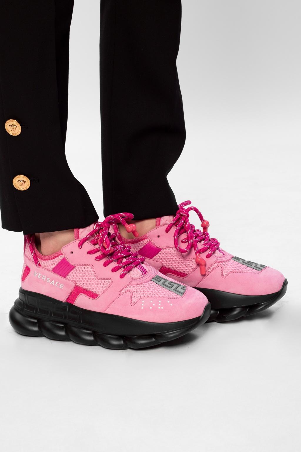 Versace 'the Chain Reaction' Sneaker in Pink - Lyst