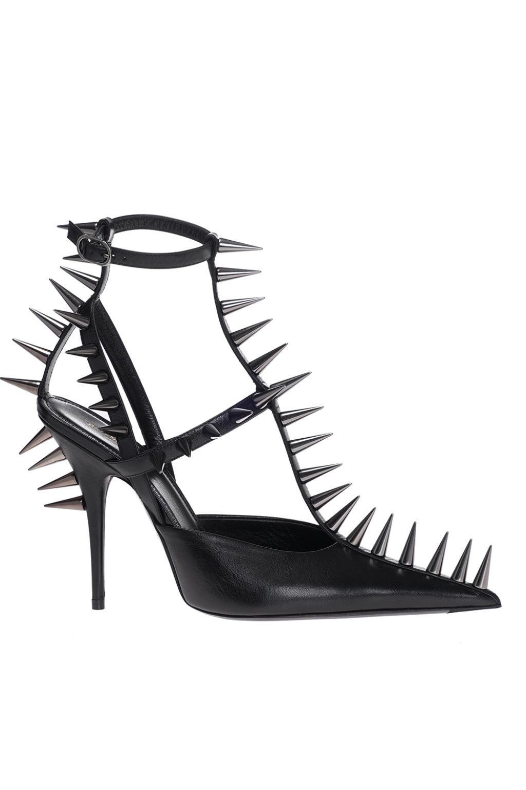 Balenciaga Black Knife 110 Spike Patent Leather Pumps - Lyst