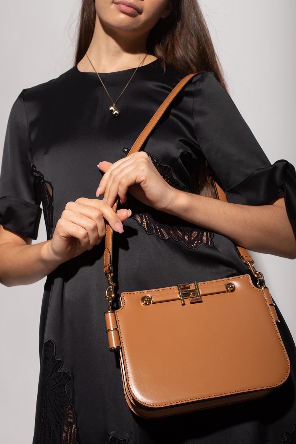 Fendi Brown Leather Crossbody Bag