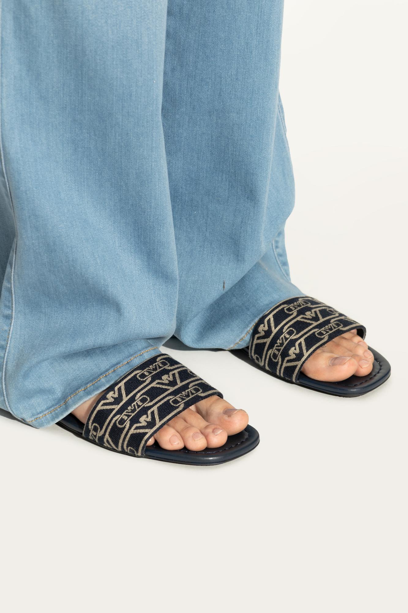 Emporio Armani Flat sandals for Women | Online Sale up to 83