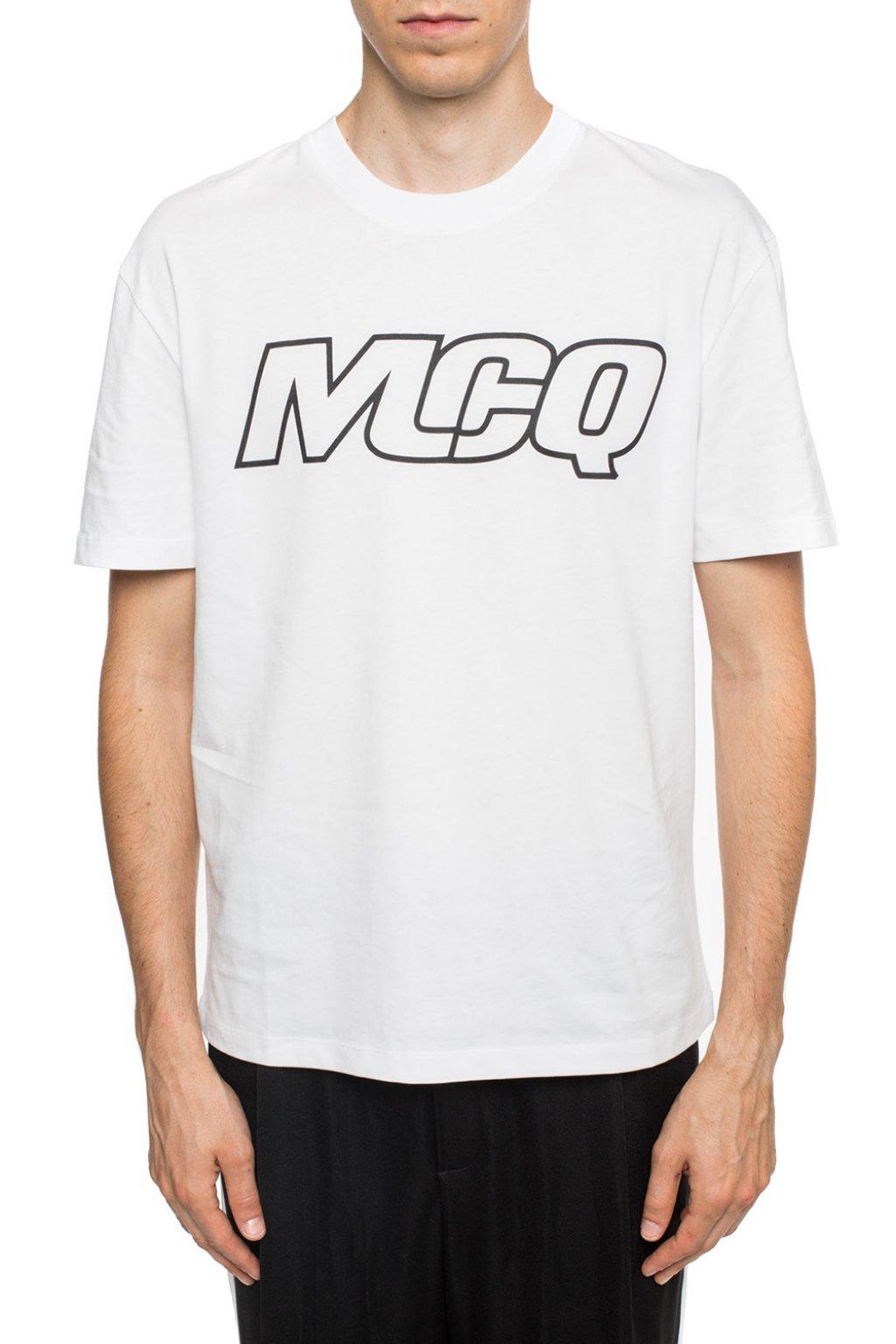 McQ Cotton Printed Tshirt in White for Men Lyst