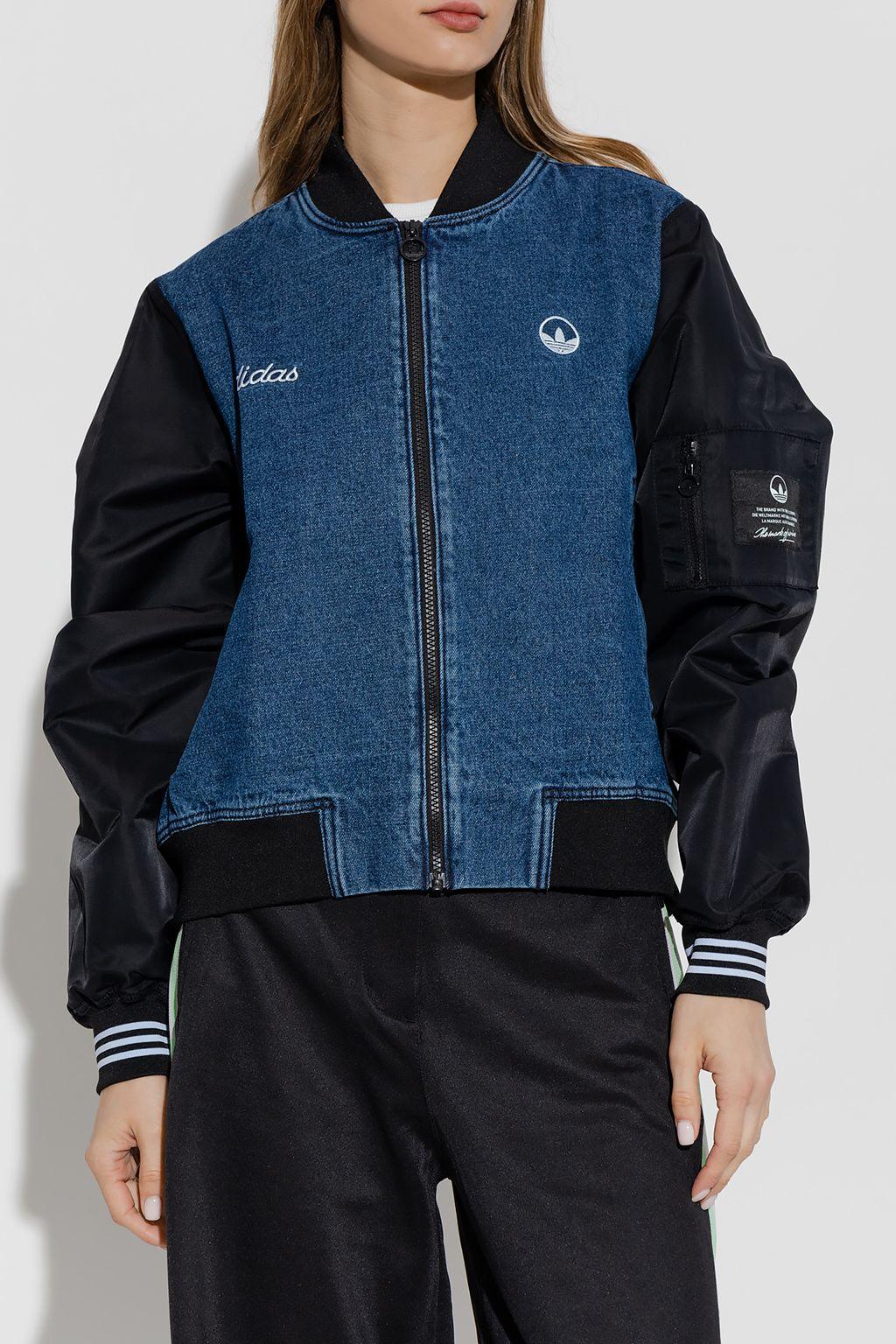 adidas Originals Collegiate Denim Jacket in Blue | Lyst