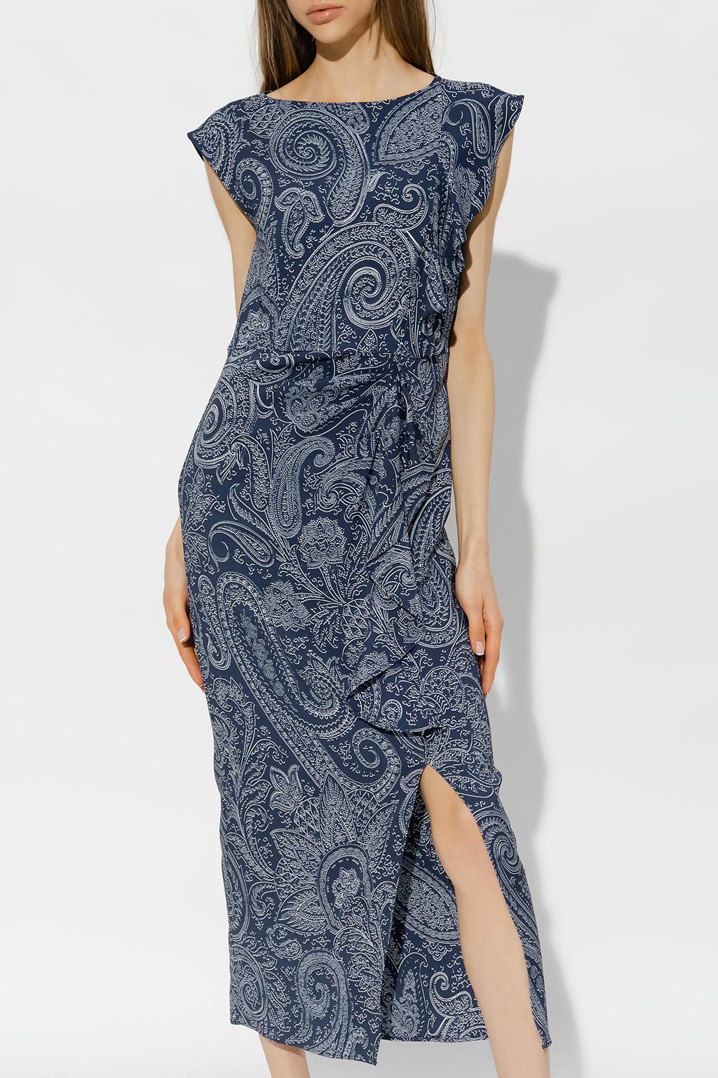 Etro Paisley Dress in Blue | Lyst