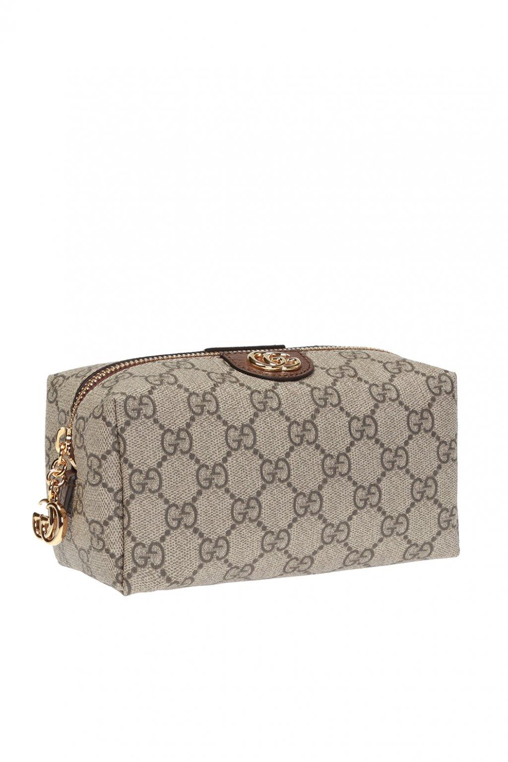 Gucci Canvas 'ophidia' Patterned Wash Bag in Grey (Gray) for Men Lyst