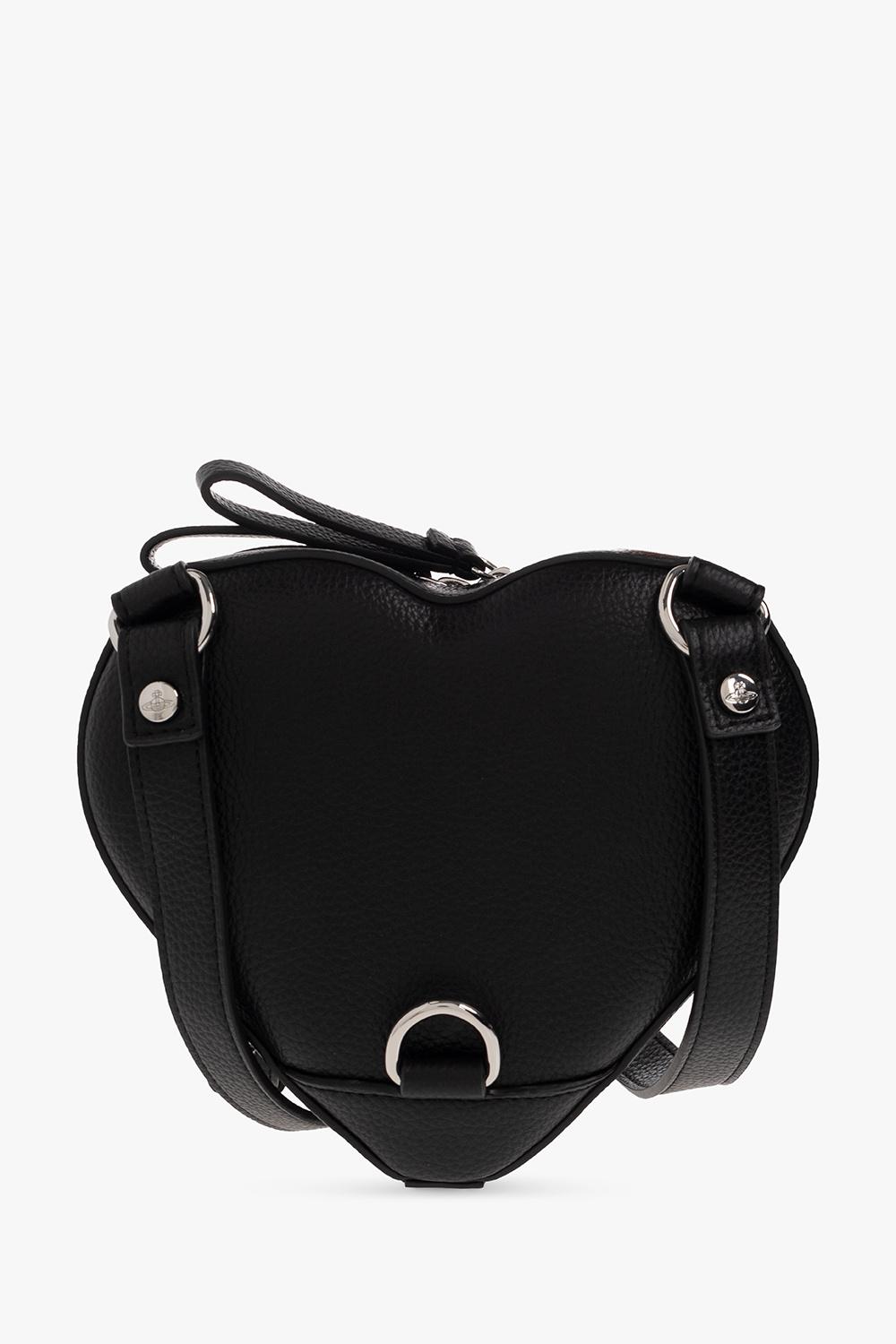 Ella Heart Mini Backpack in BLACK