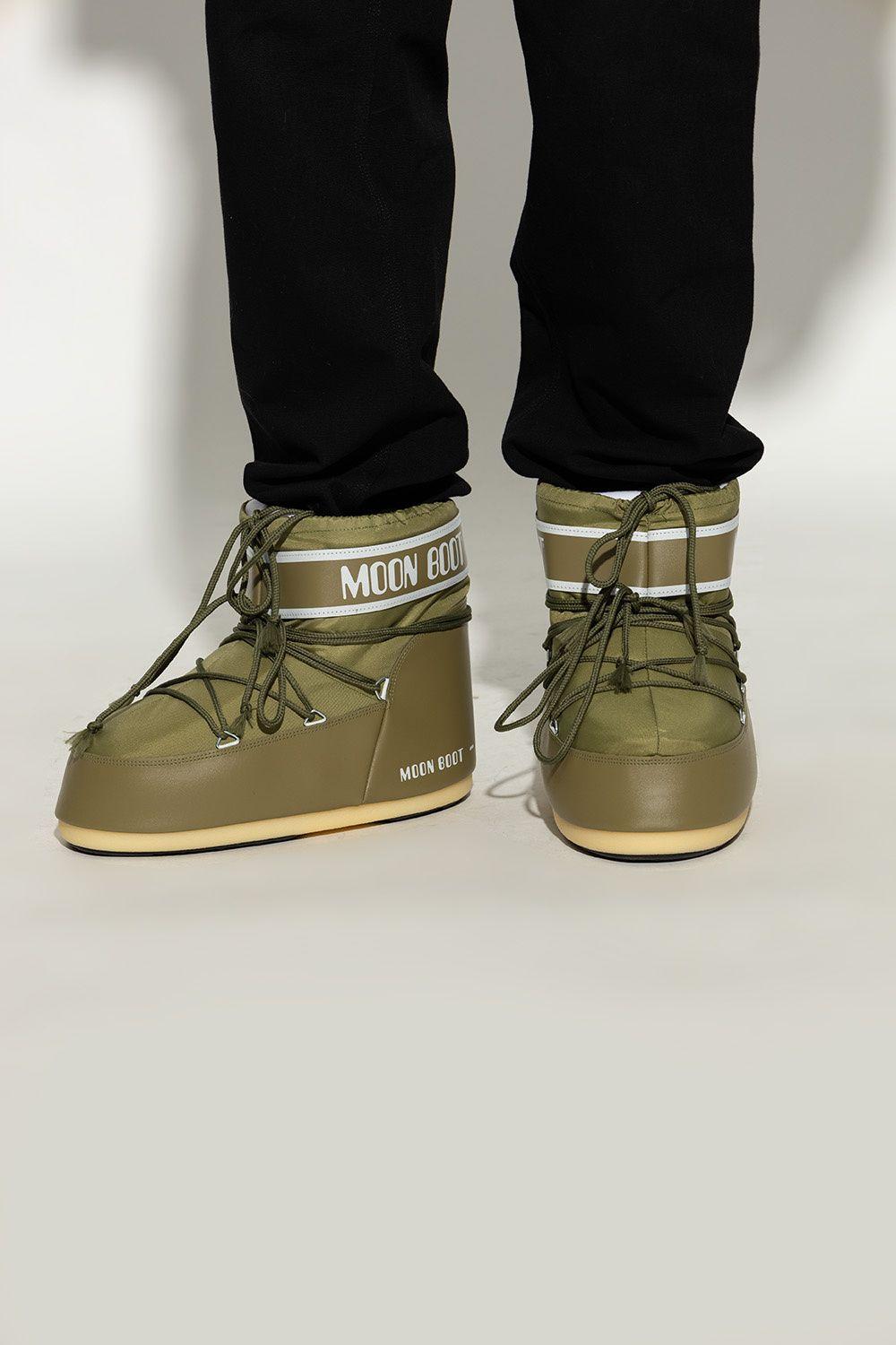 Moon Boot 'icon Low' Snow Boots in Green for Men | Lyst