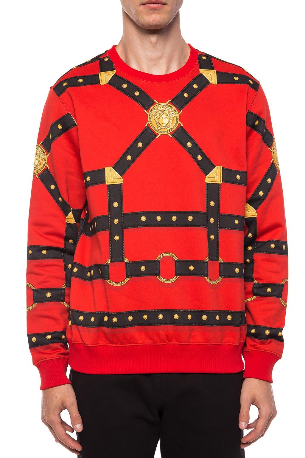 red versace sweater