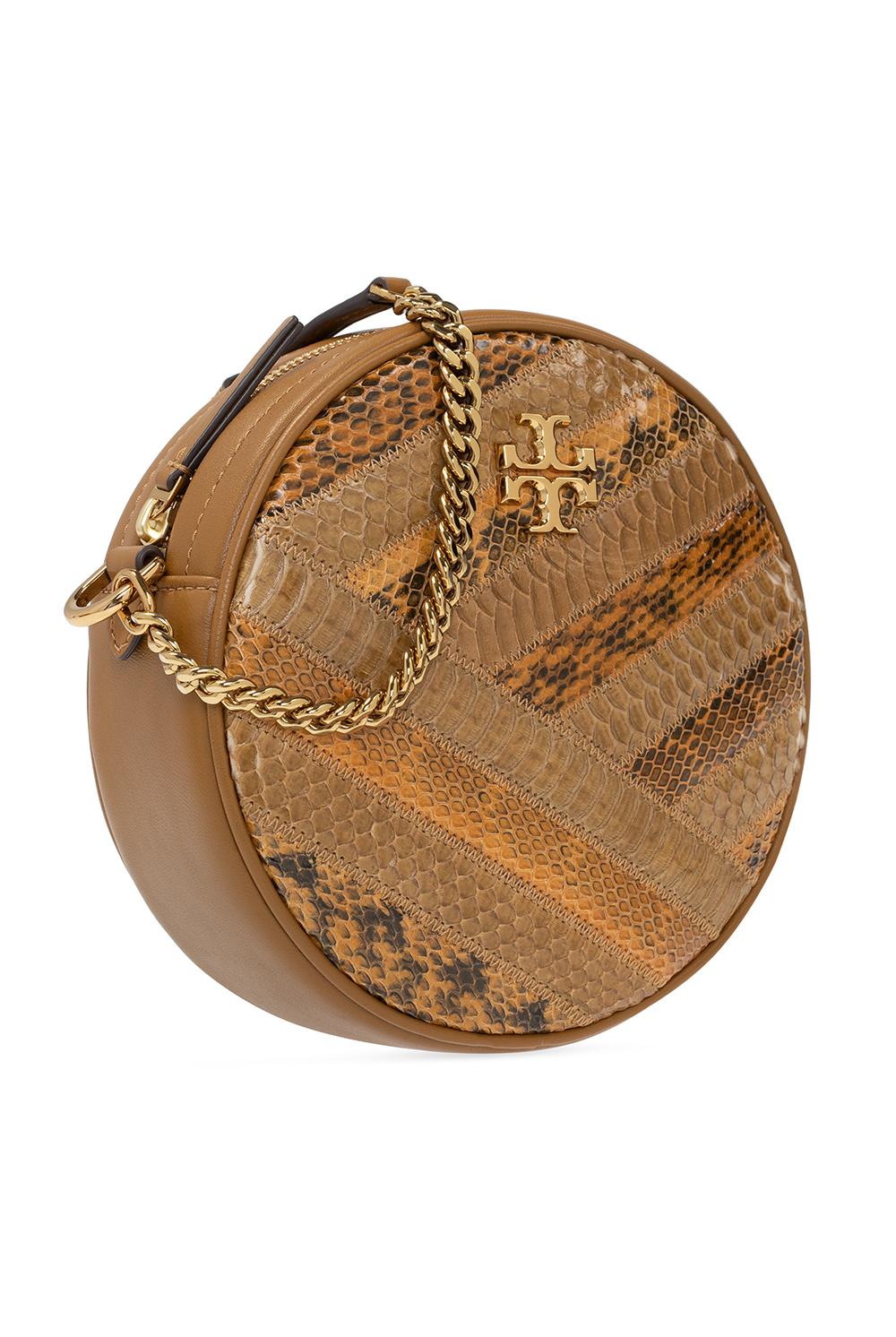 Tory Burch Kira Chevron Exotic Convertible Snake-embossed Leather