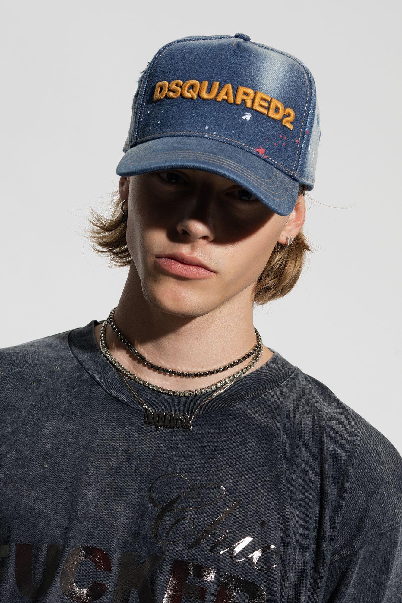 DSquared² Denim Baseball Cap, in Blue for Men | Lyst