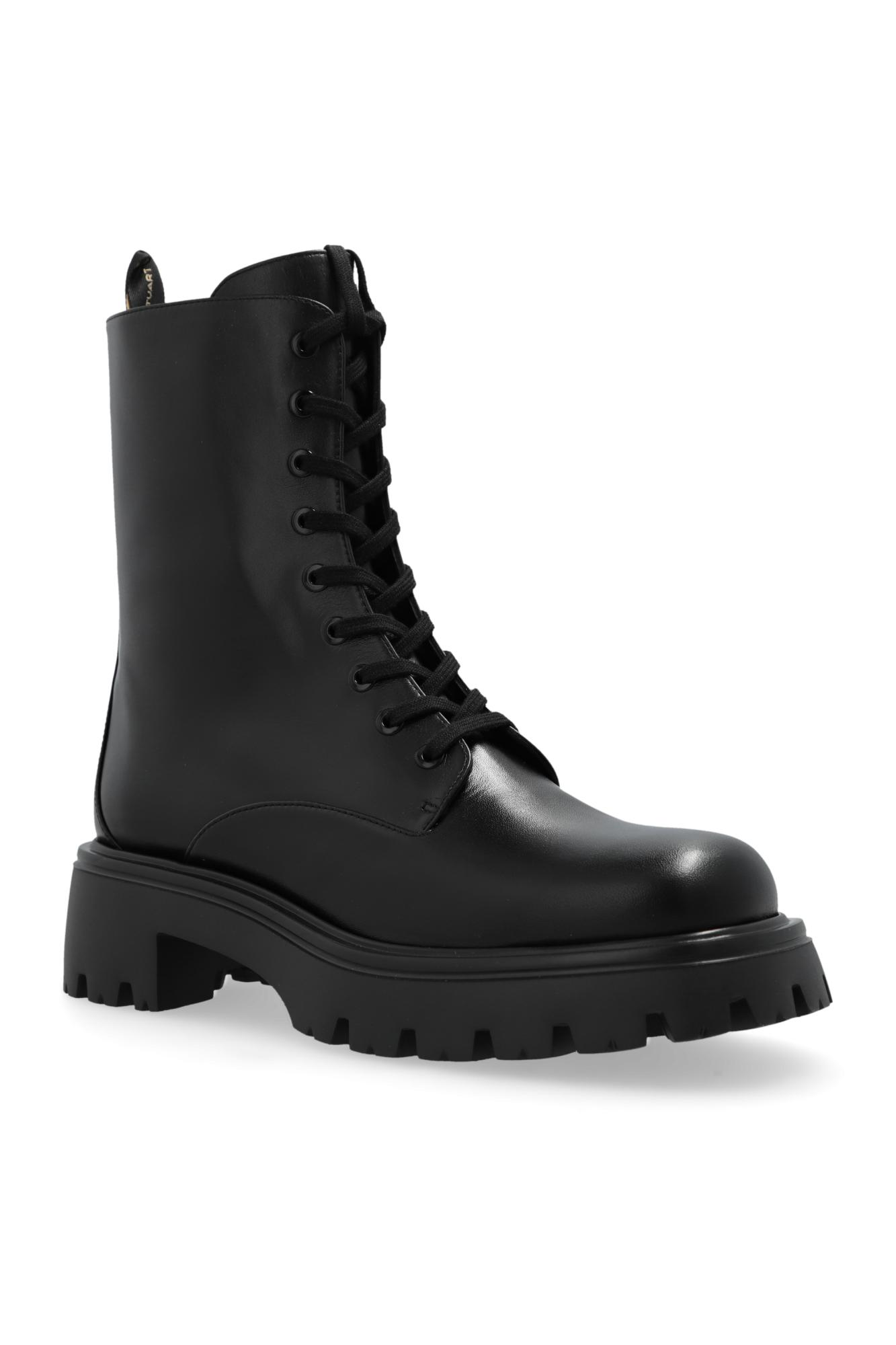 ロングブーツ Stuart Weitzman EMERSON MOTO - Leather boot (SJ346 BLK) Stuart Weitzman Emerson Moto Tall Boot - Boots - Compare