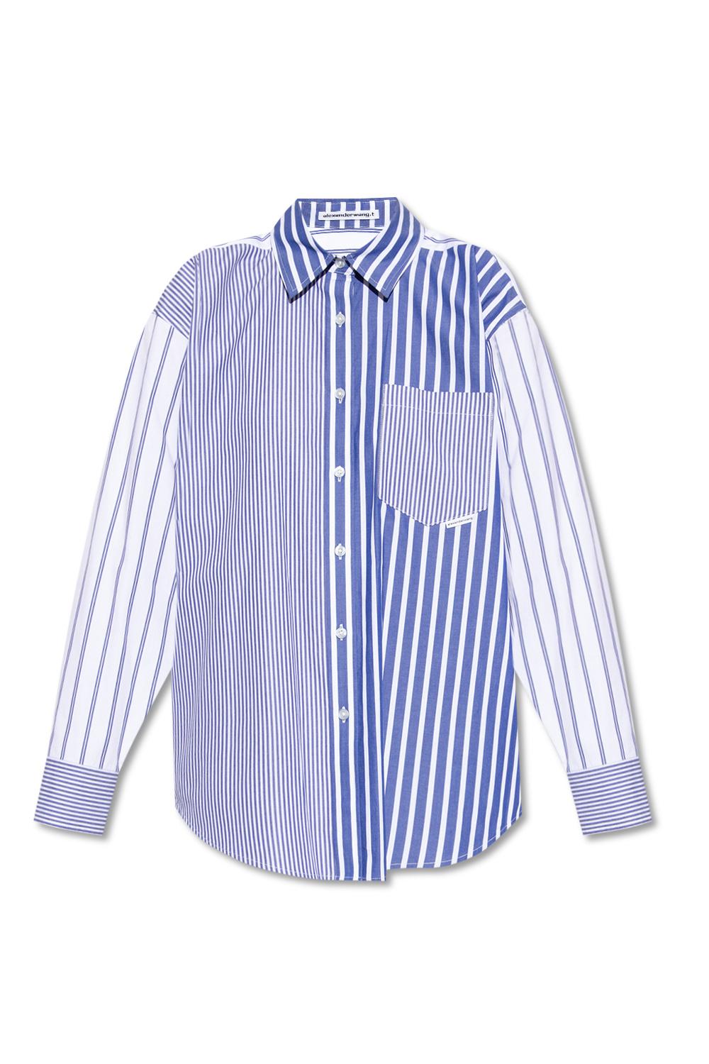 T Alexander Wang Women's Sheer Striped Long Sleeve T-Shirt Blue Size S -  Shop Linda's Stuff