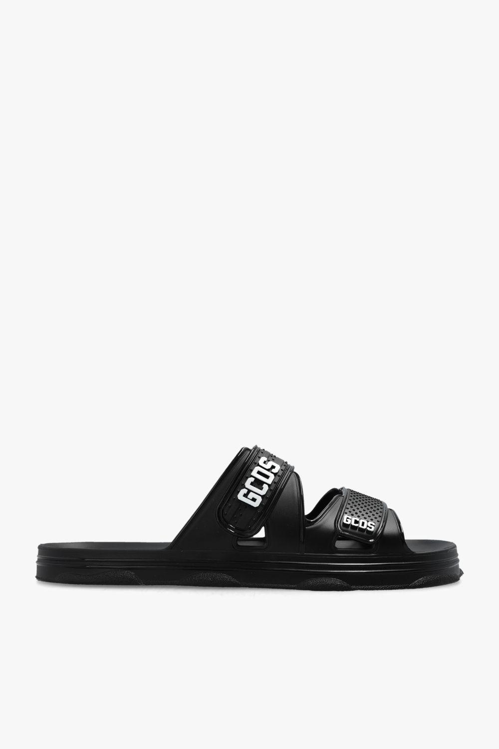 Gcds Rubber Slides With Logo in Black | Lyst