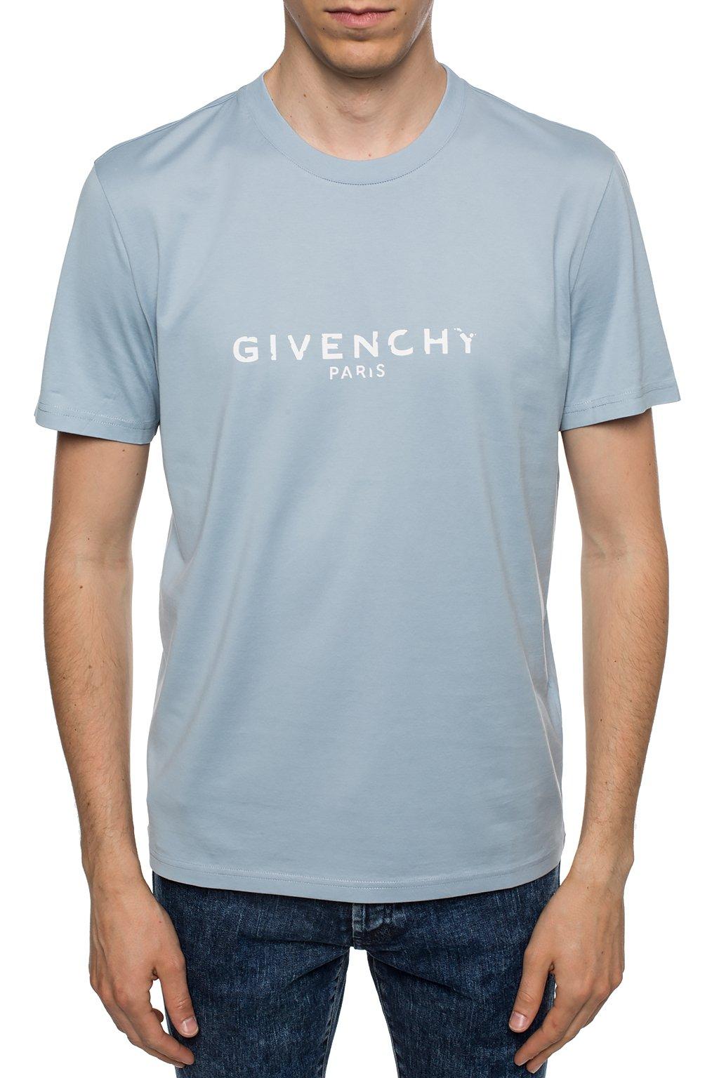 givenchy light blue t shirt