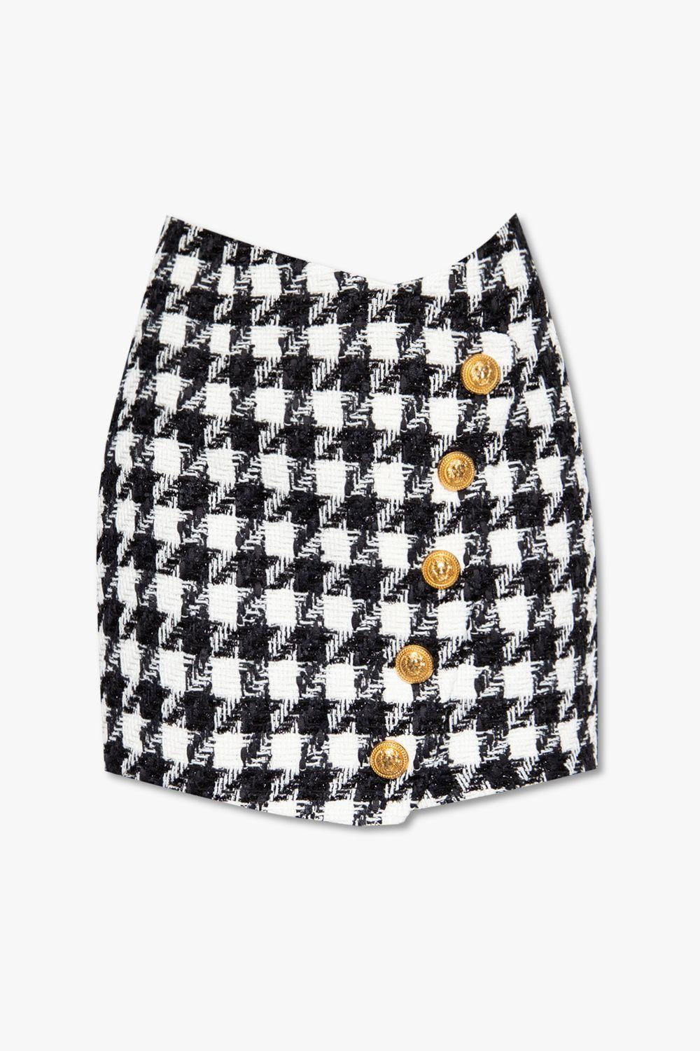 Flocked Monogram Denim Mini Skirt - Women - Ready-to-Wear
