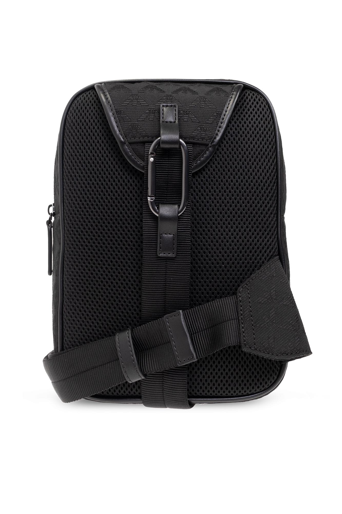 Emporio Armani One shoulder Backpack in Black for Men Lyst UK