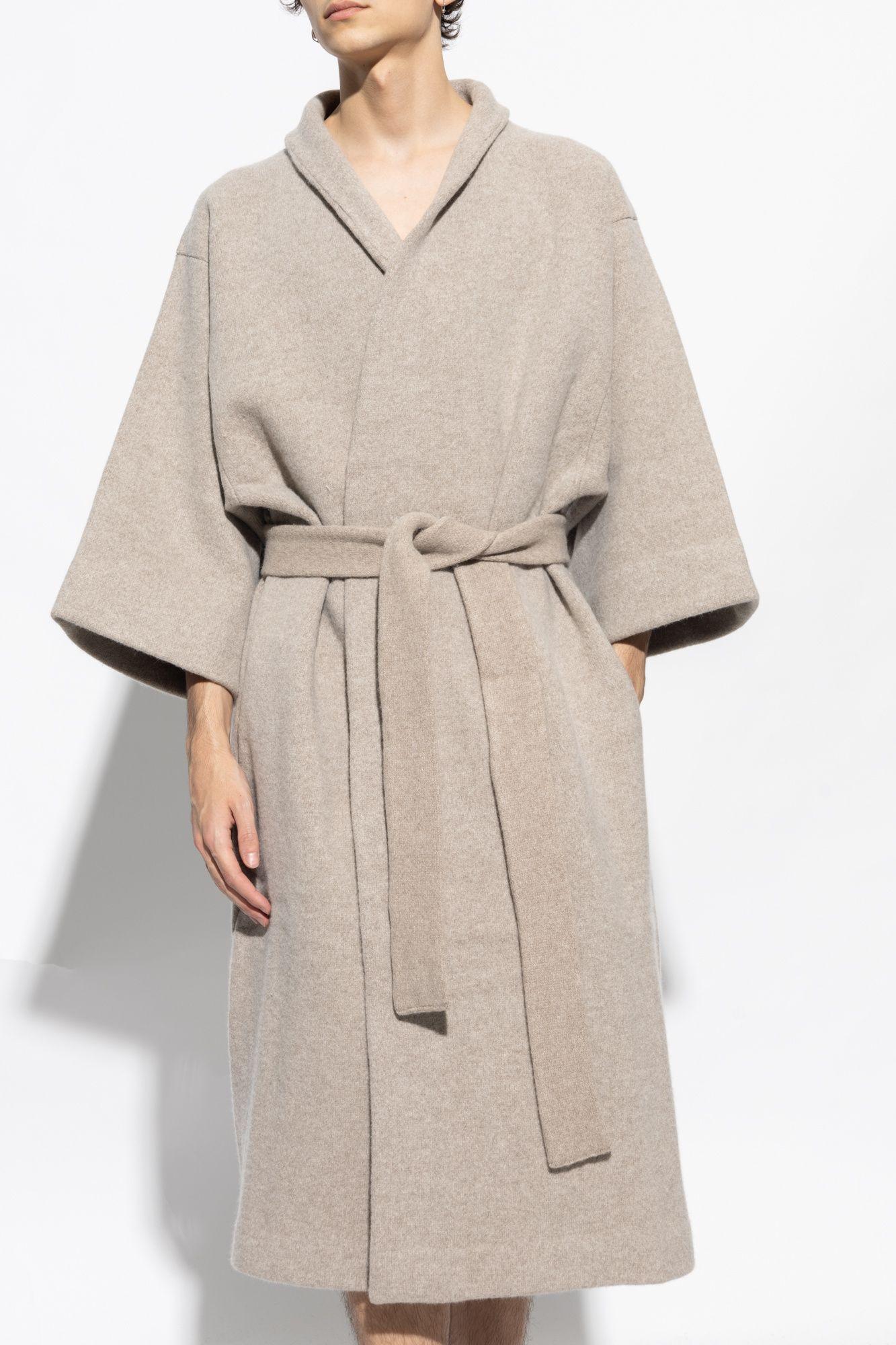 Fear Of God Wool Bathrobe in White for Men | Lyst