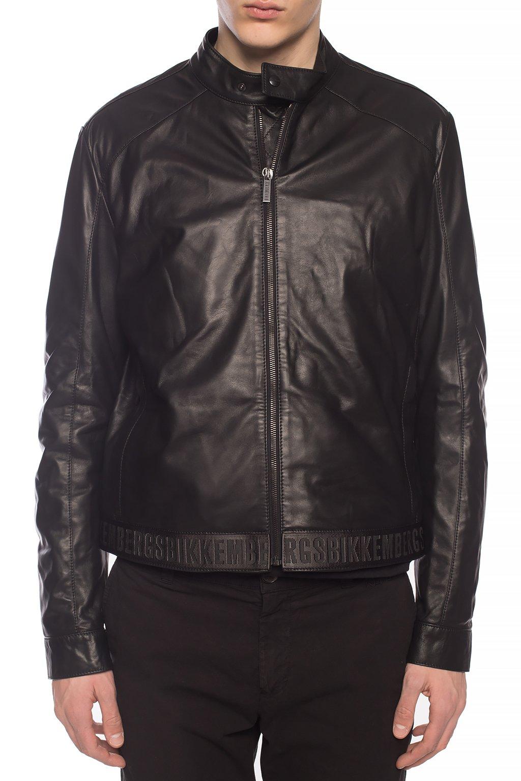 Dirk Bikkembergs Leather Jacket Black for Men - Lyst