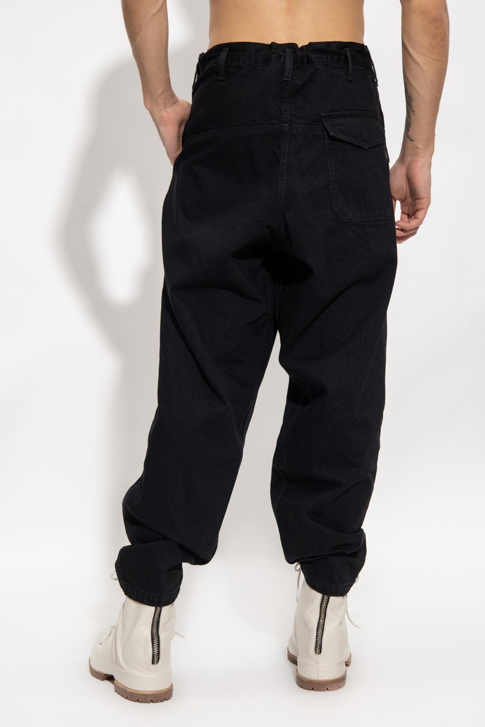 Yohji Yamamoto Jeans With Multiple Pockets in Black for Men | Lyst