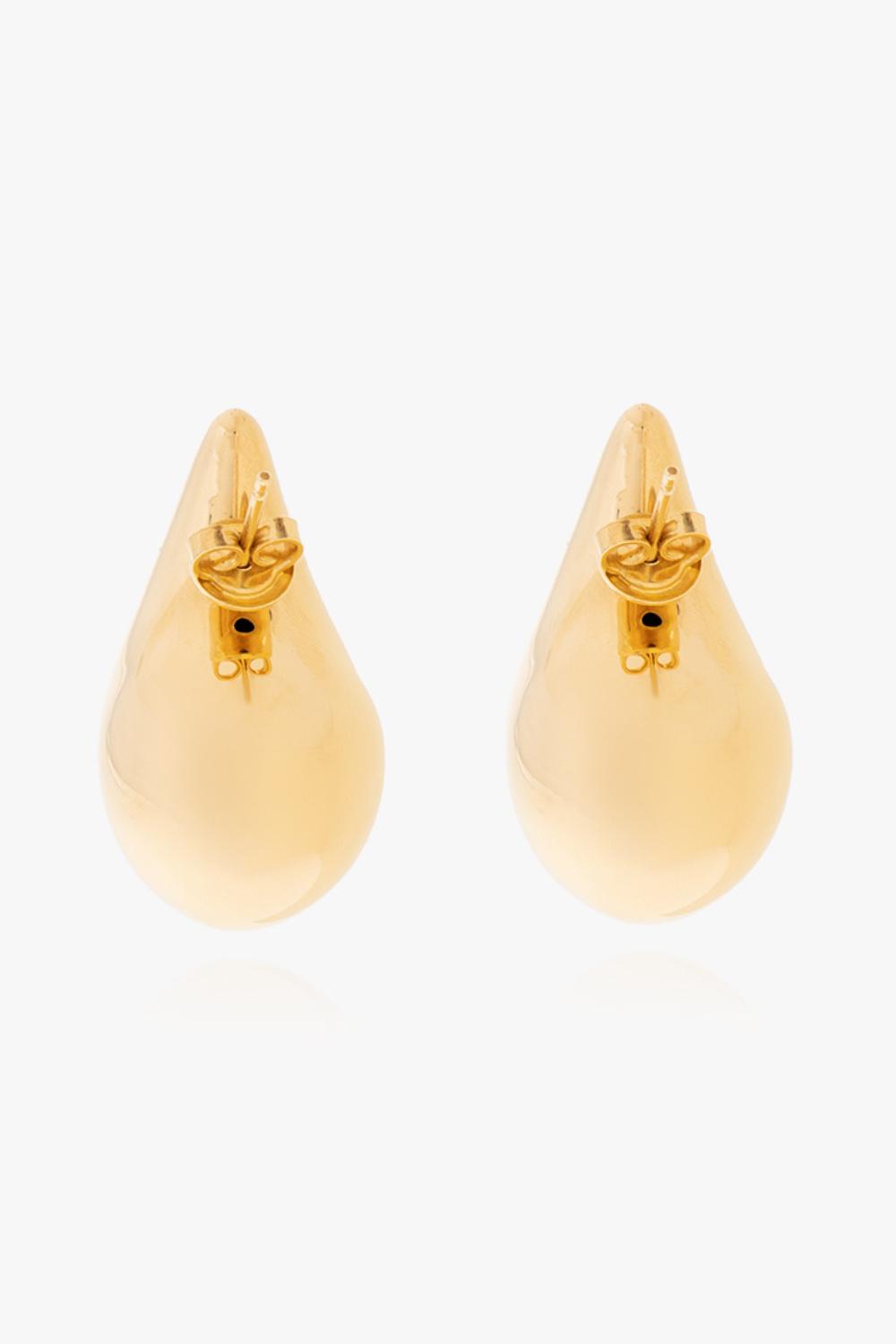 Bottega Veneta Drop-shaped Earrings in Brown | Lyst