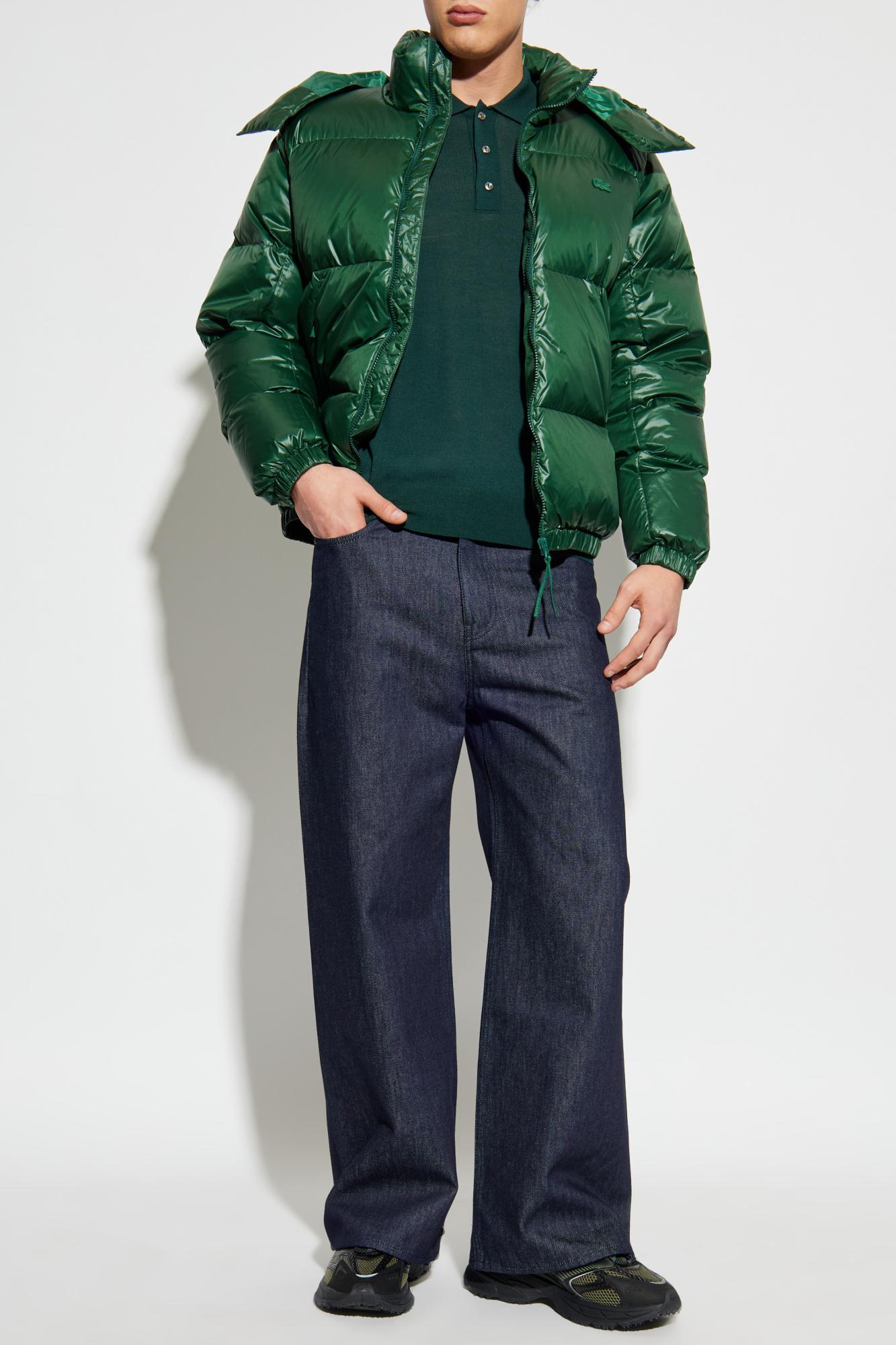 Lacoste Down Jacket in Green for Men | Lyst