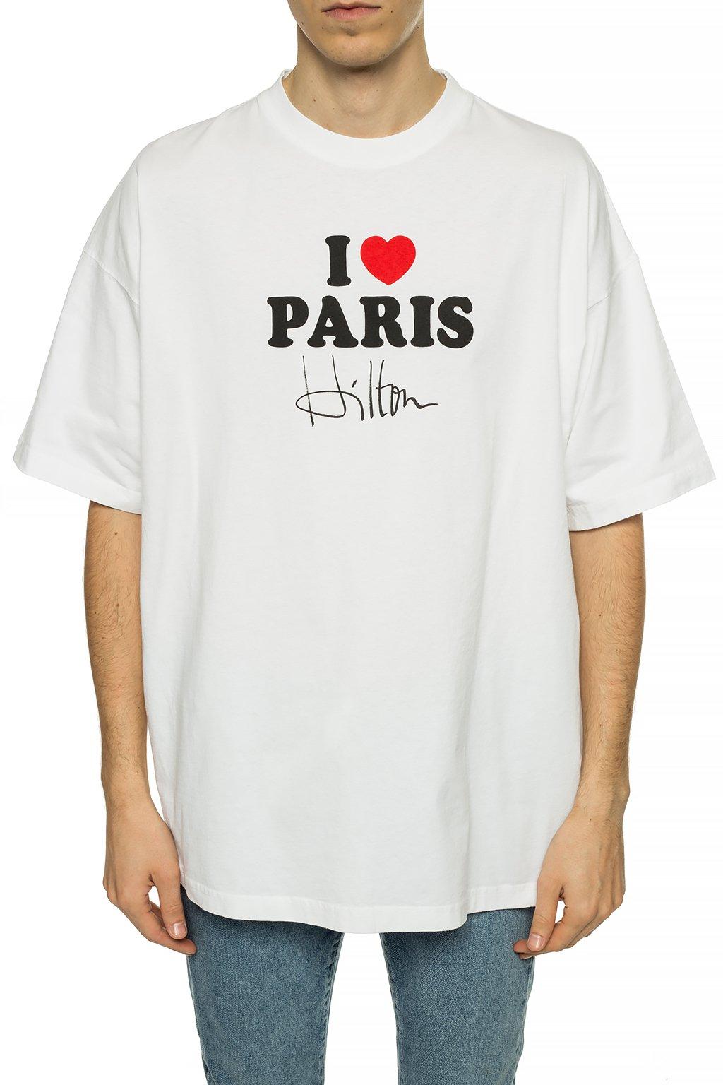 Vetements X Paris Hilton I Love Paris Tee in White for Men | Lyst