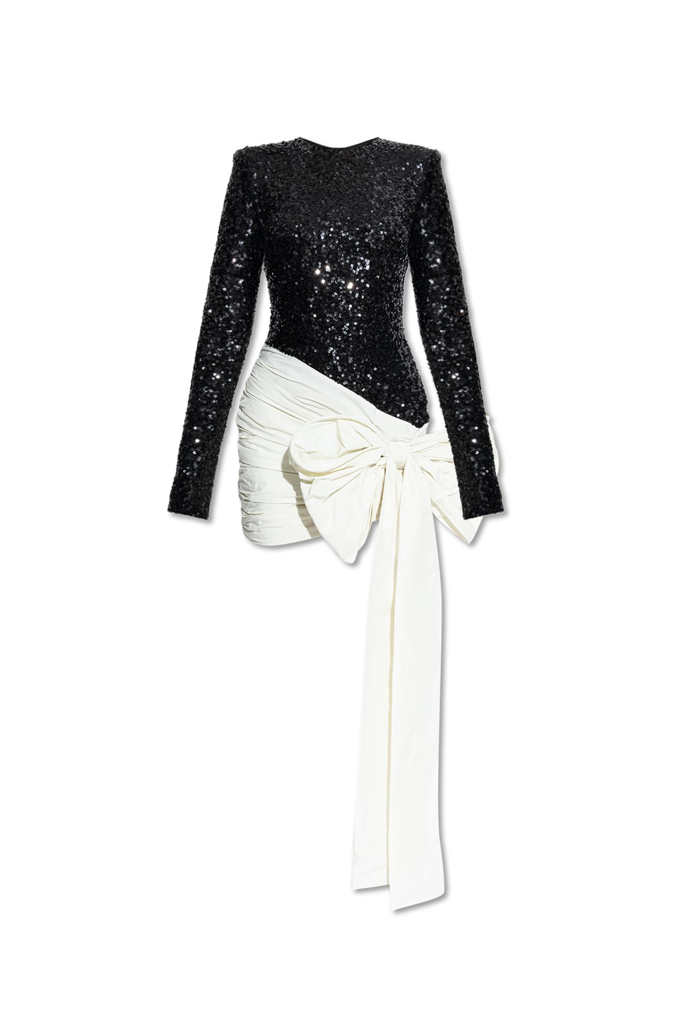 rotate sequin dress black Sequins Fitted Maxi Dress Black