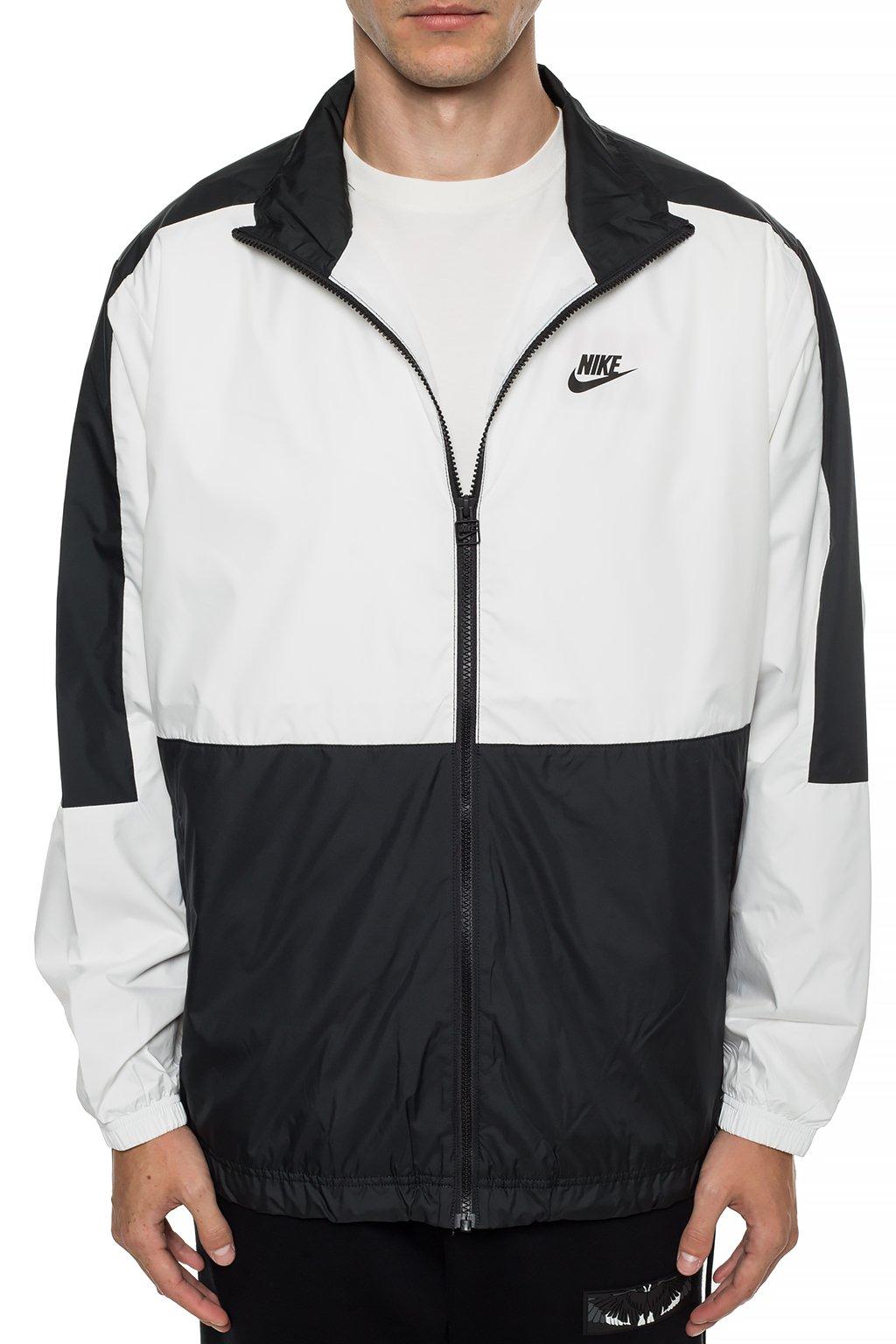 Nike Synthetic Branded Jacket in White for Men - Lyst
