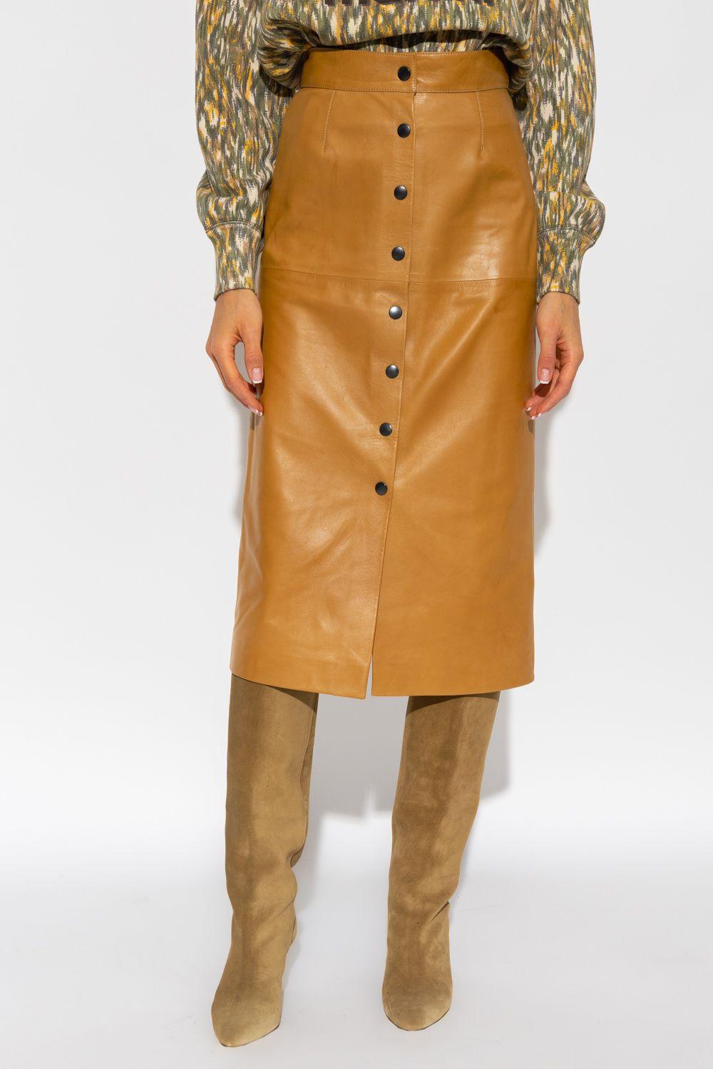 Isabel marant hotsell leather skirt