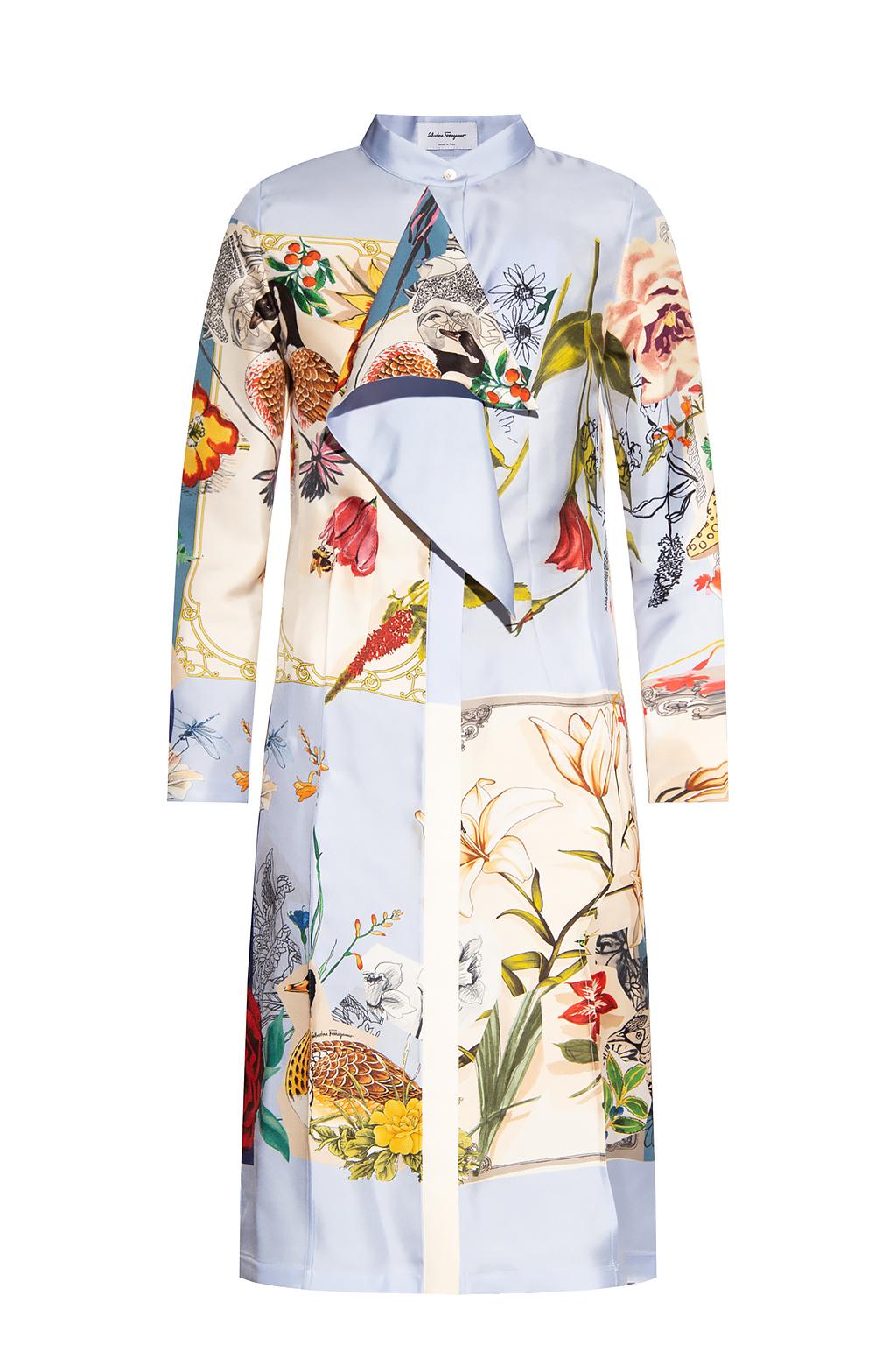 Ferragamo Silk Dress | Lyst Ferragamo Silk Dress | Lyst