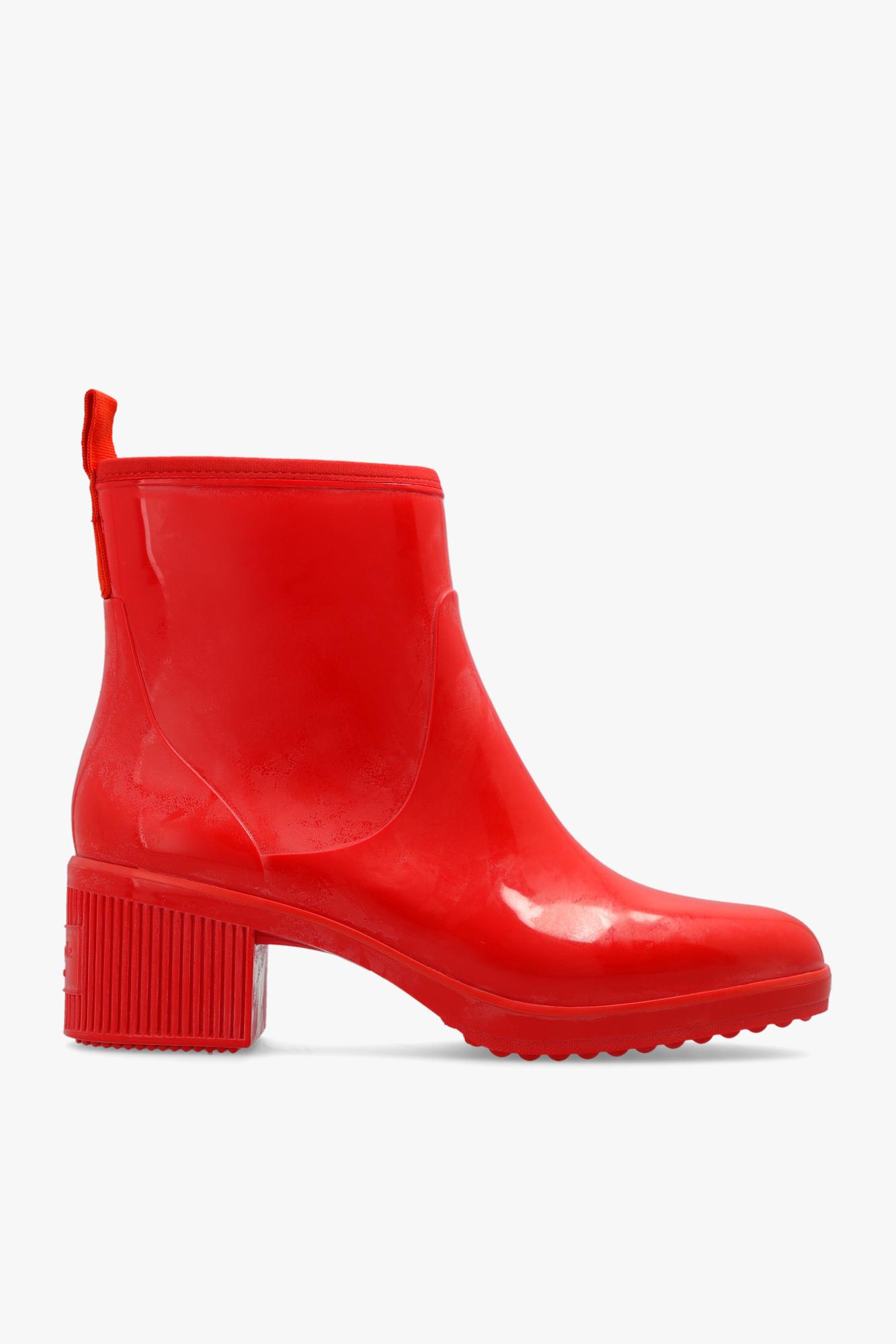 Kate Spade Puddle Heeled Rain Boots in Red Lyst UK