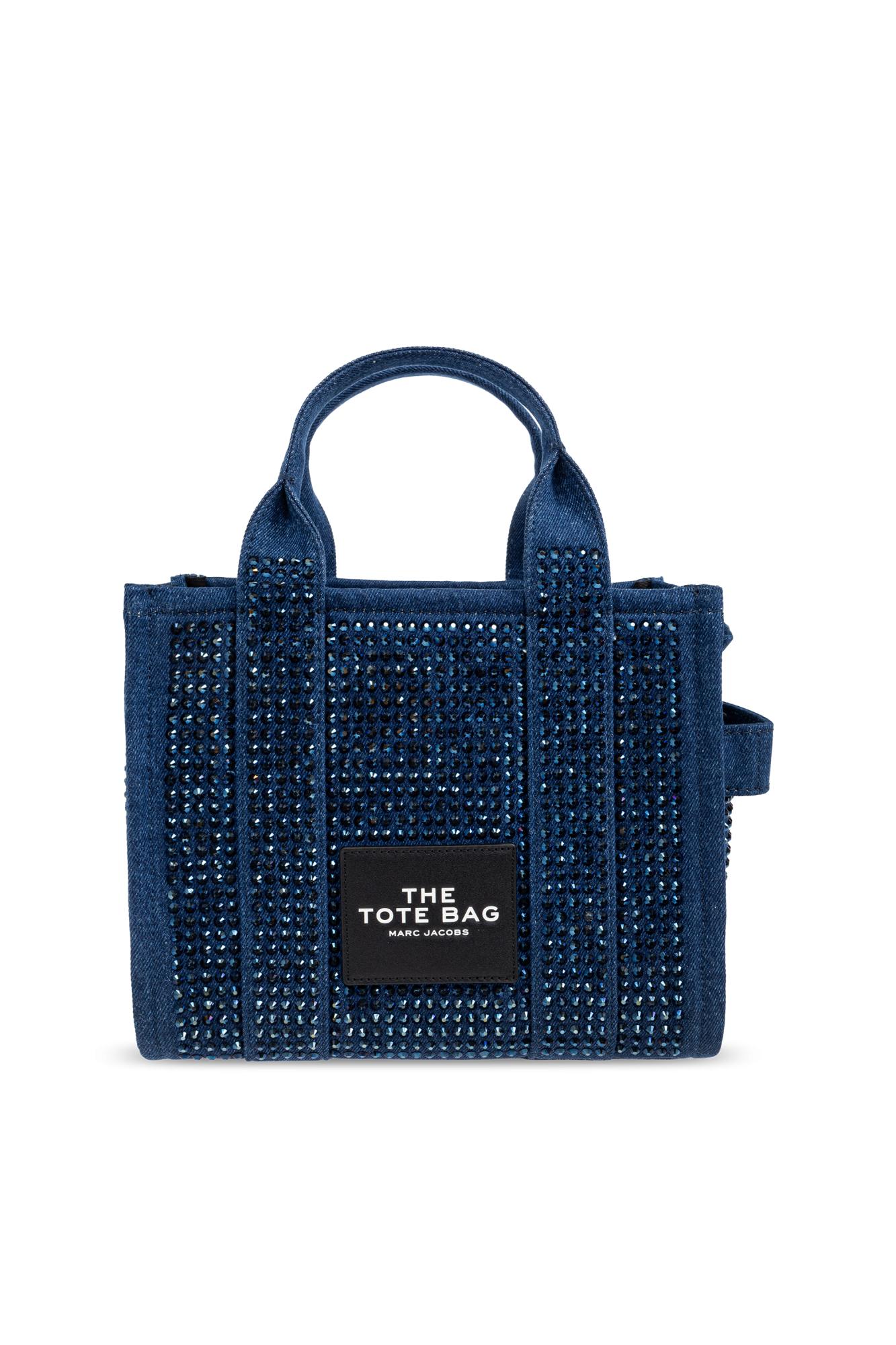 Marc Jacobs Handbag The Crystal Denim Small Tote Bag in Blue | Lyst