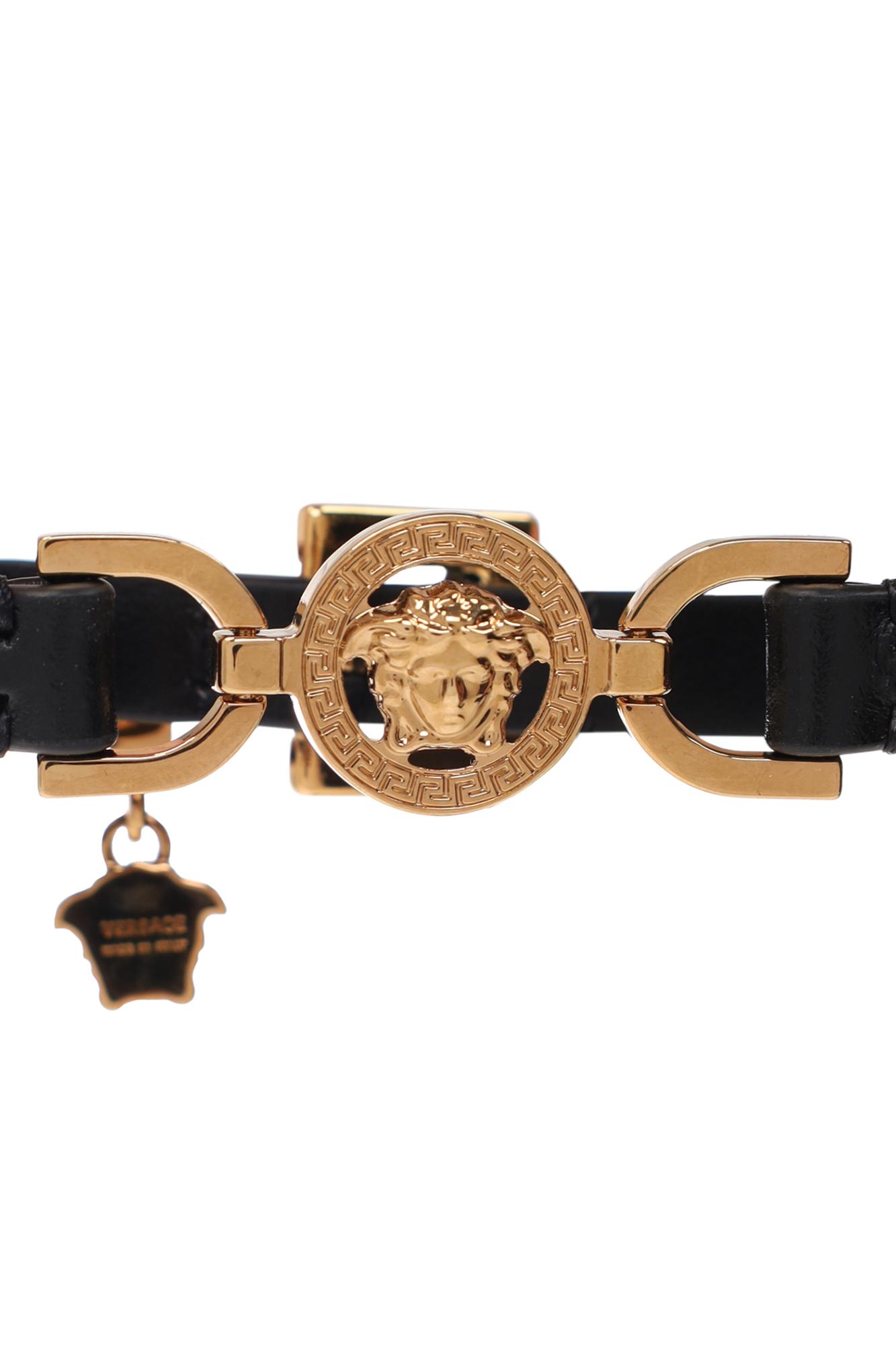 Crystal Medusa Leather Choker