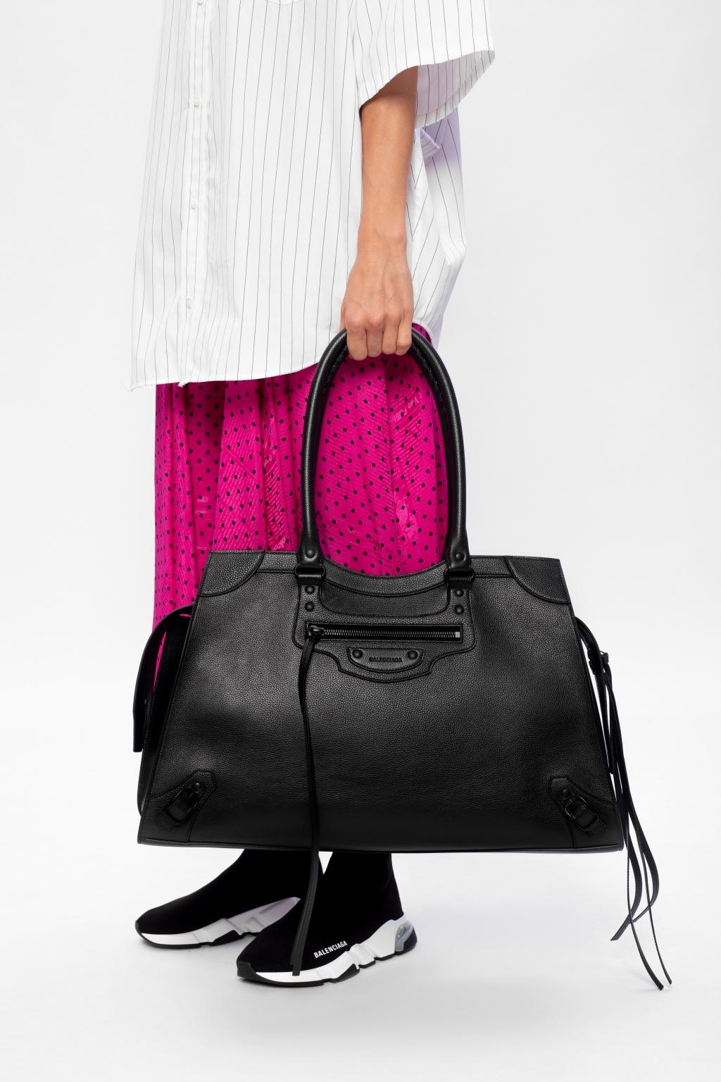 Balenciaga Classic City Shoulder Bag Mini Black in Lambskin with Palladium   US