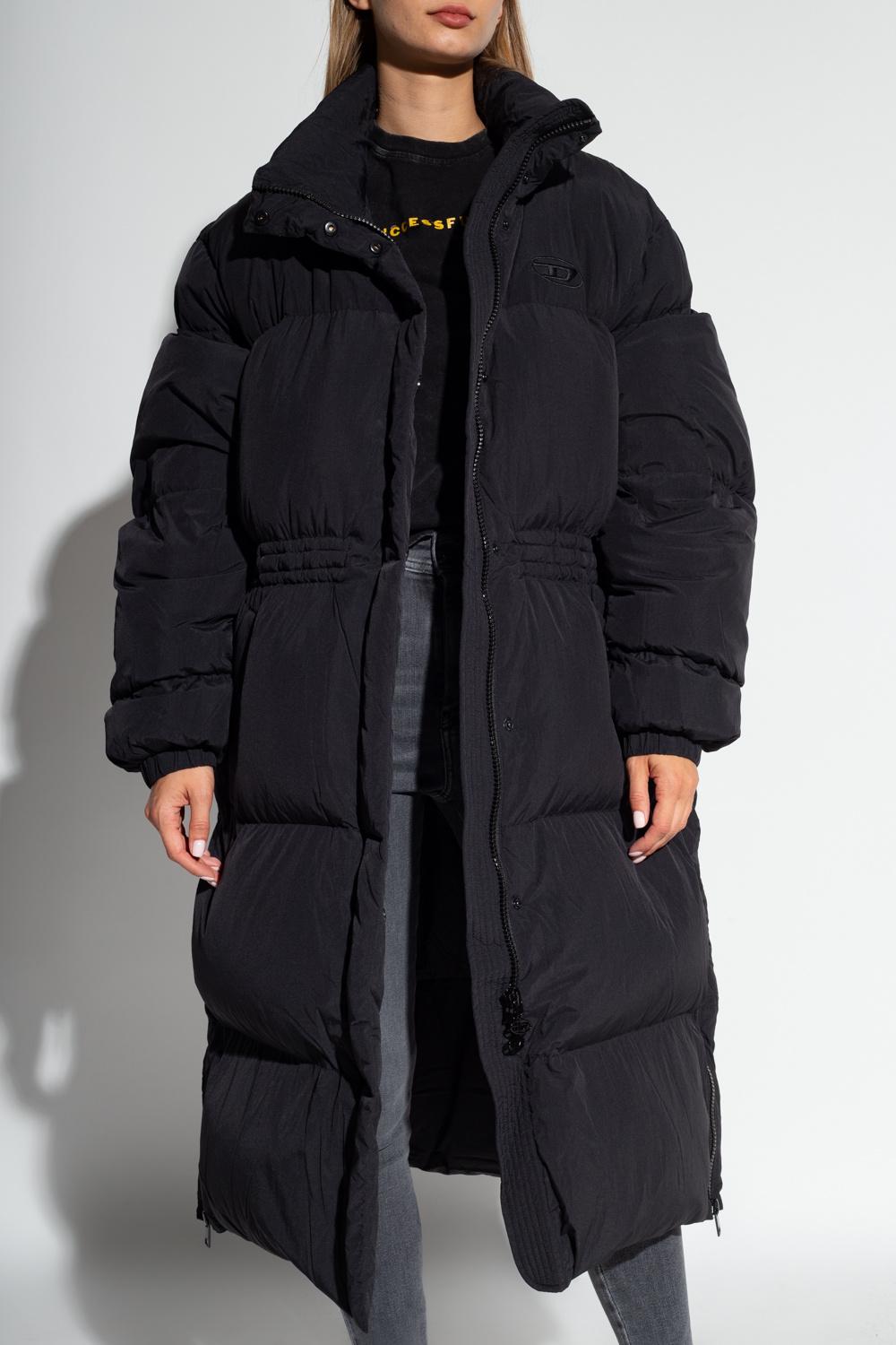 DIESEL 'w-peyton' Down Coat in Black | Lyst