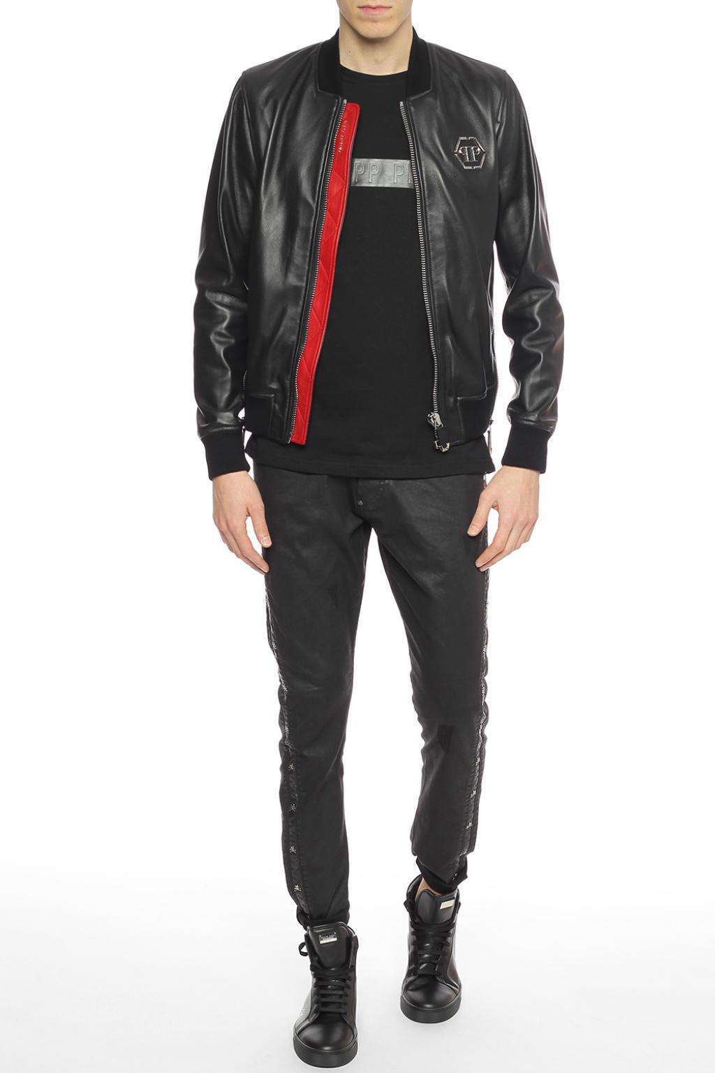 black metal leather jacket