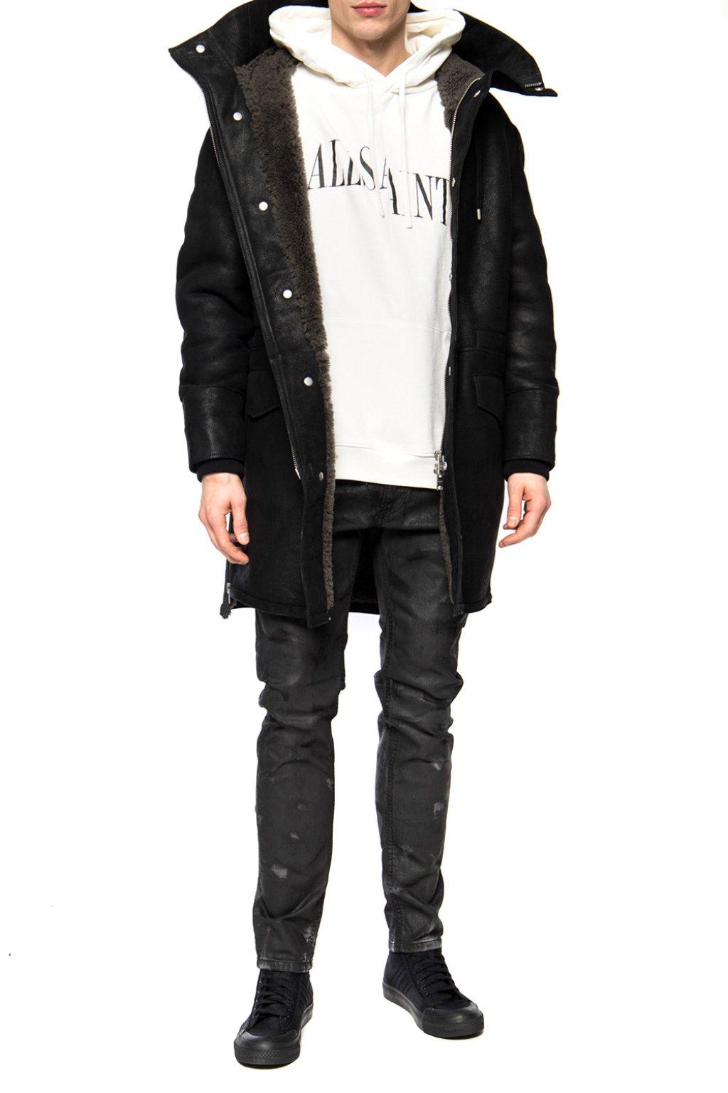 all saints black moletom com capuz mens