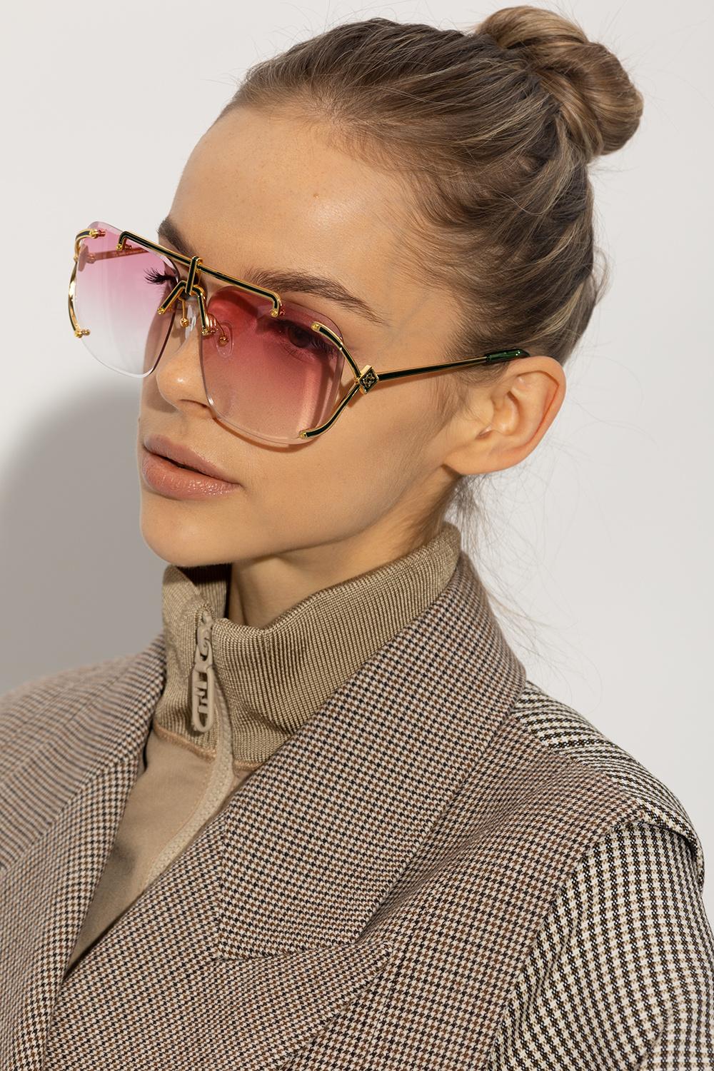 CASABLANCA Sunglasses in Brown | Lyst CASABLANCA Sunglasses in Brown | Lyst
