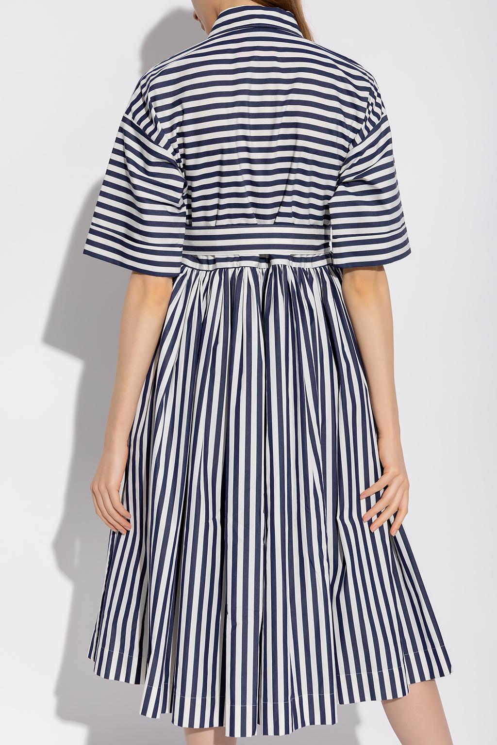 Kate spade blue and white striped dress cheap