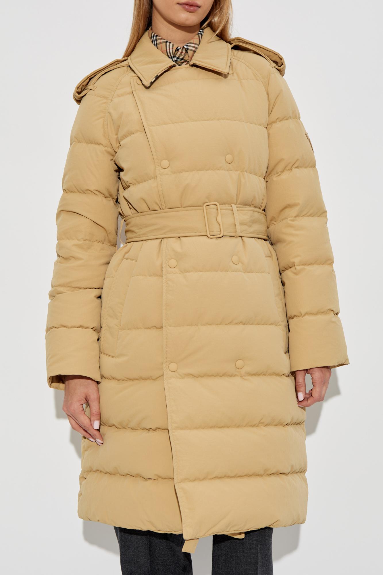 Burberry belted parka best sale